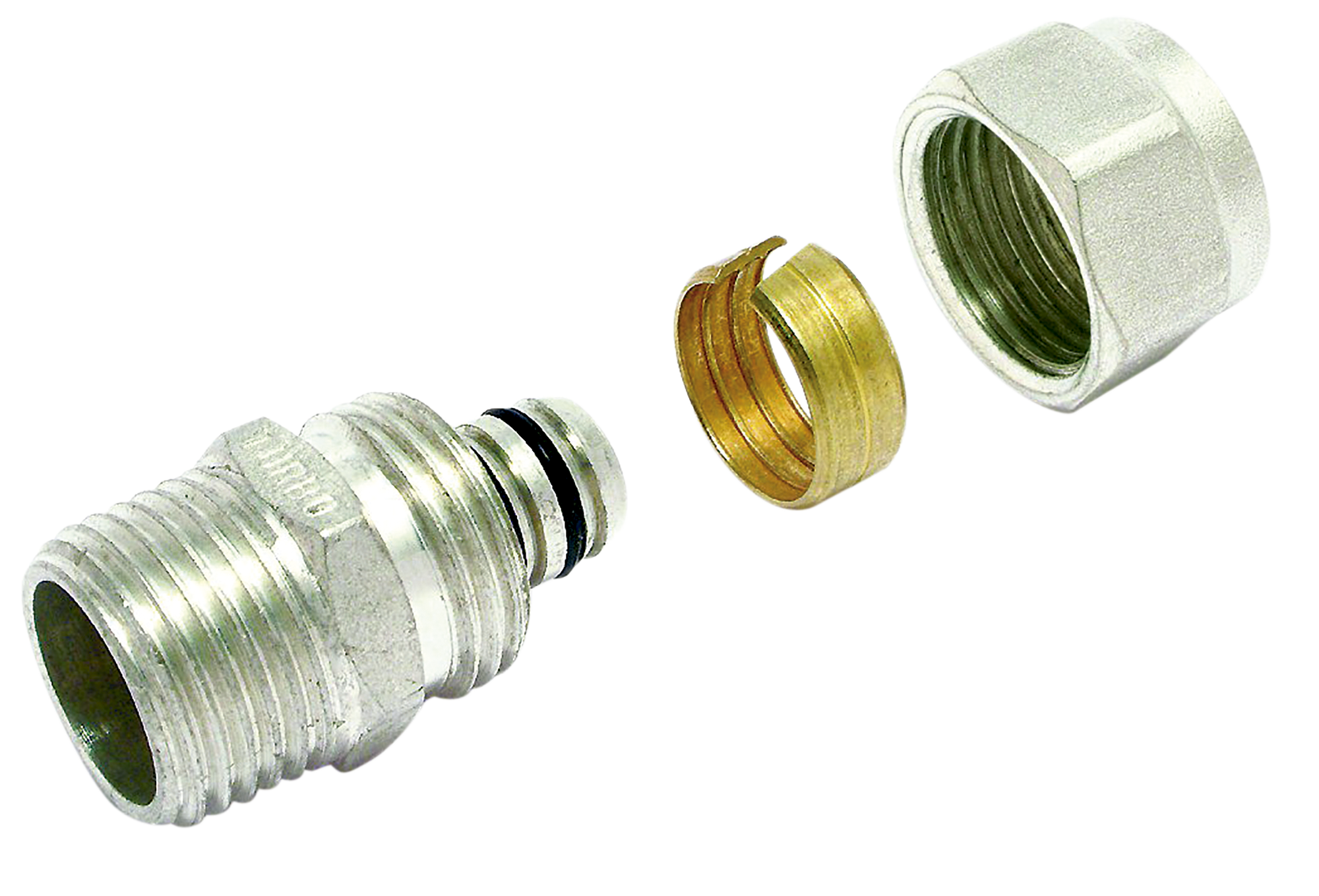 Enlace Comprensión de Ø20 mm Macho 3/4