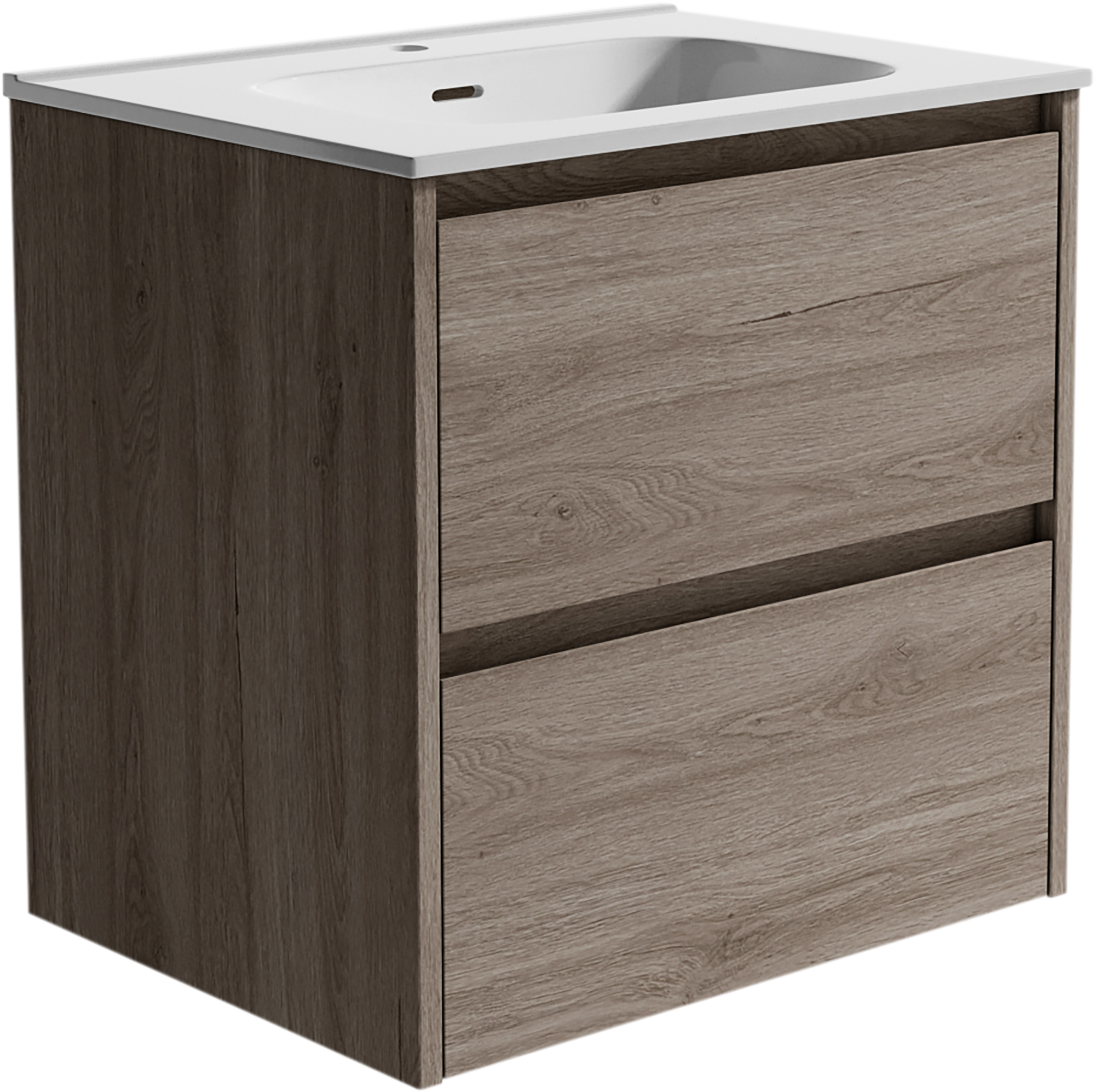 Mueble de baño moon roble gris 60x48 cm