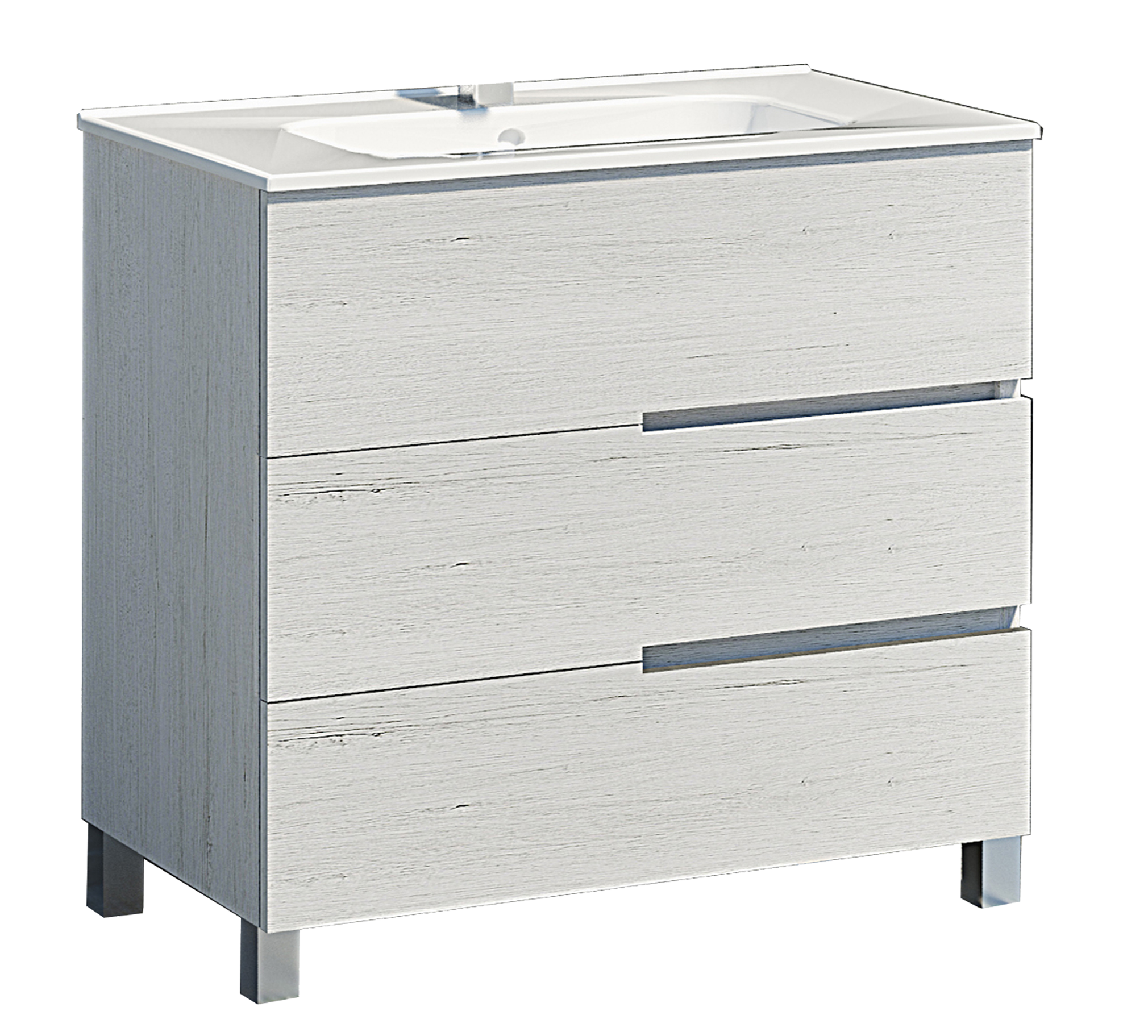 Mueble de baño alda gris 80x45 cm