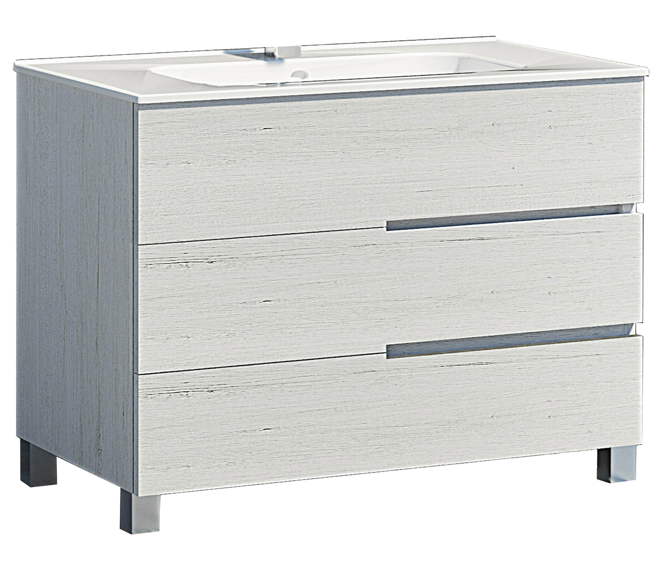 Mueble de baño alda plata 100x45 cm