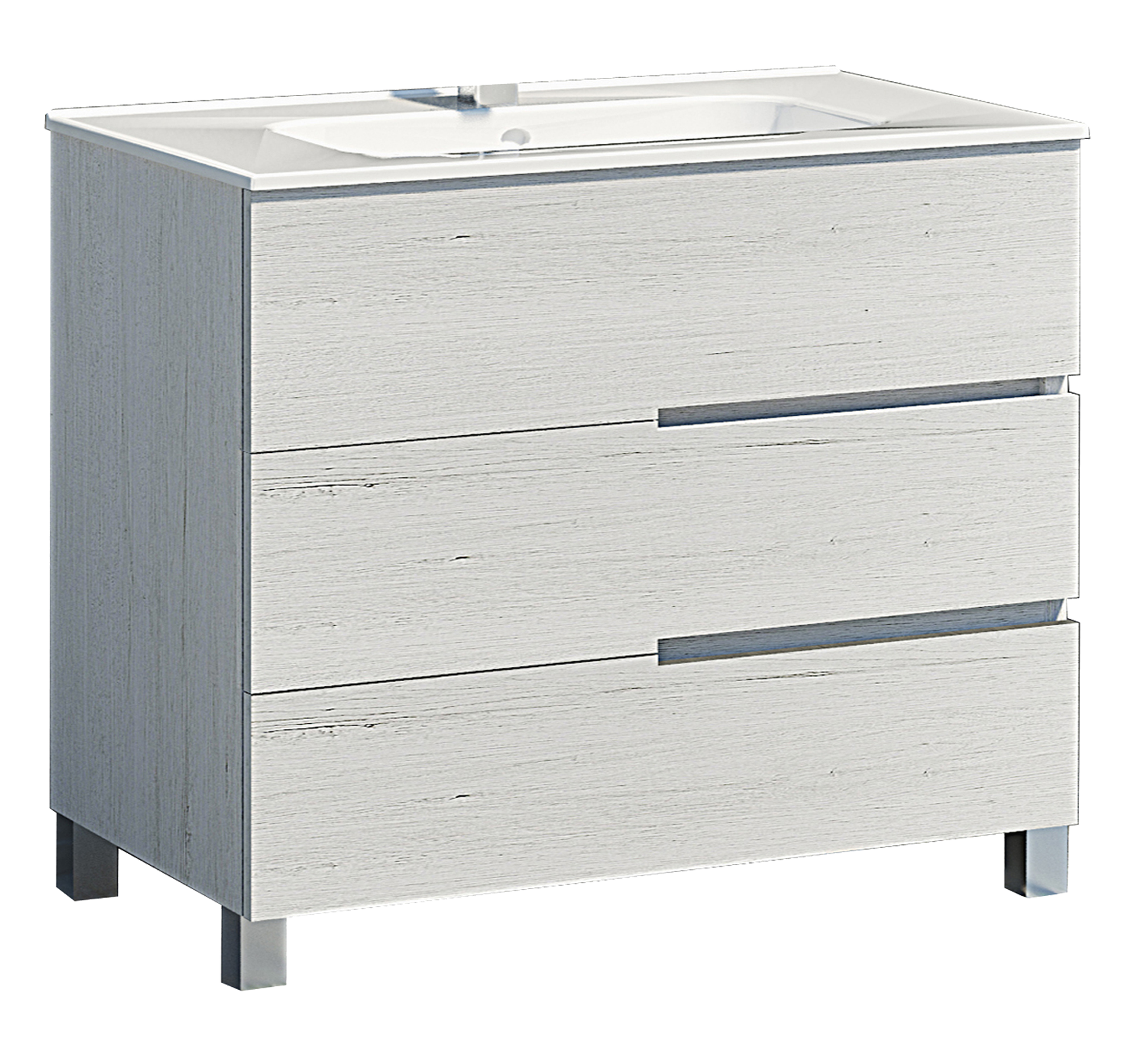 Mueble de baño alda plata 90x45 cm