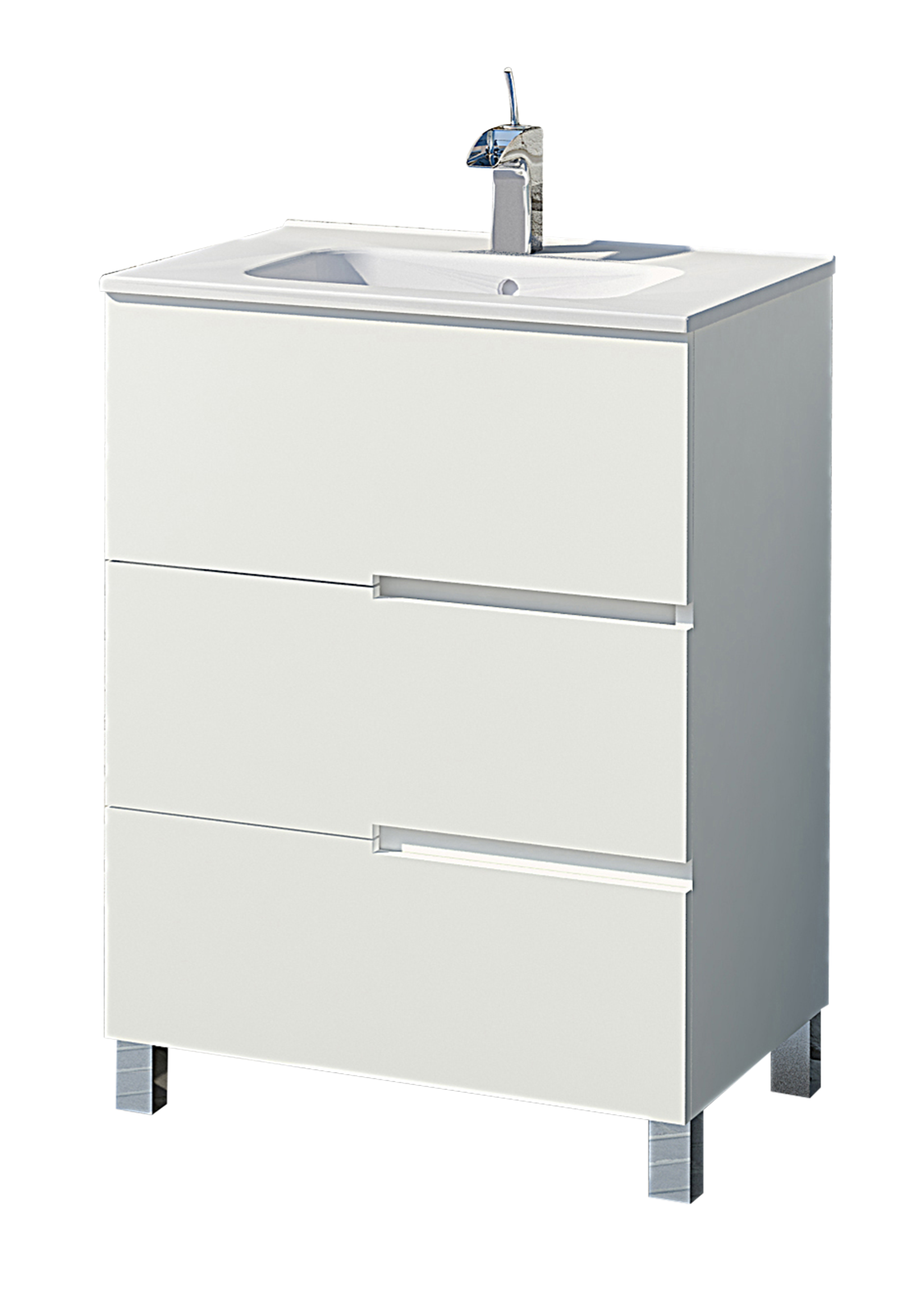 Mueble de baño alda blanco 60x45 cm (lavabo no incluido)