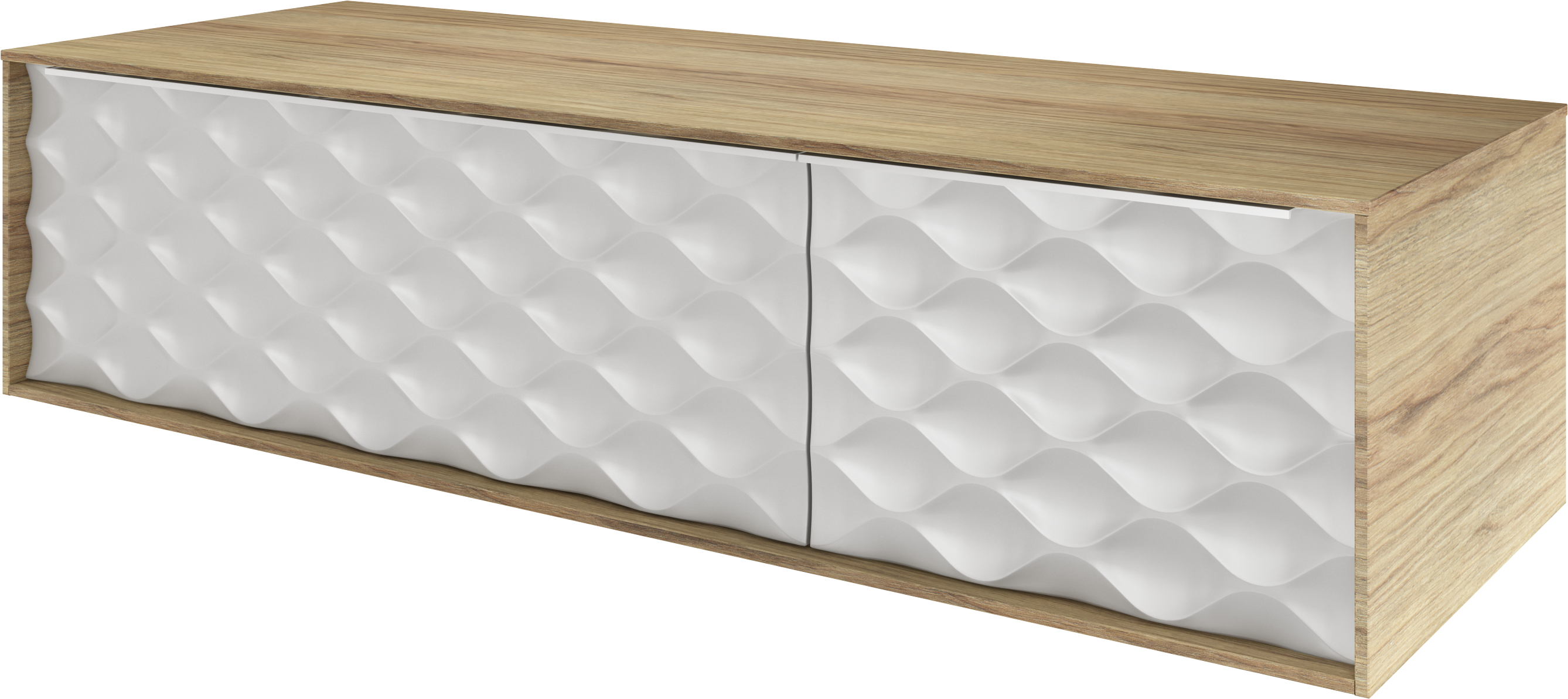 Mueble de baño neo imitación roble natural 135 x 48 cm