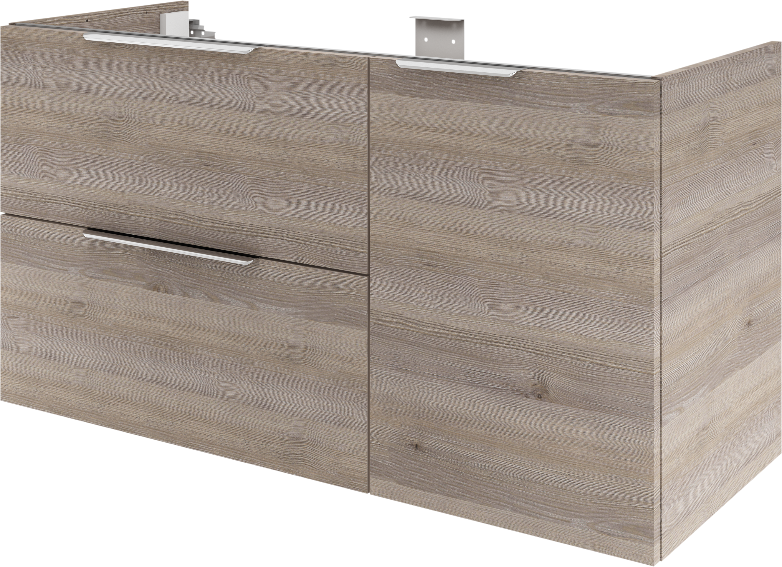 Mueble de baño neo imitación roble grisáceo 120x48 cm