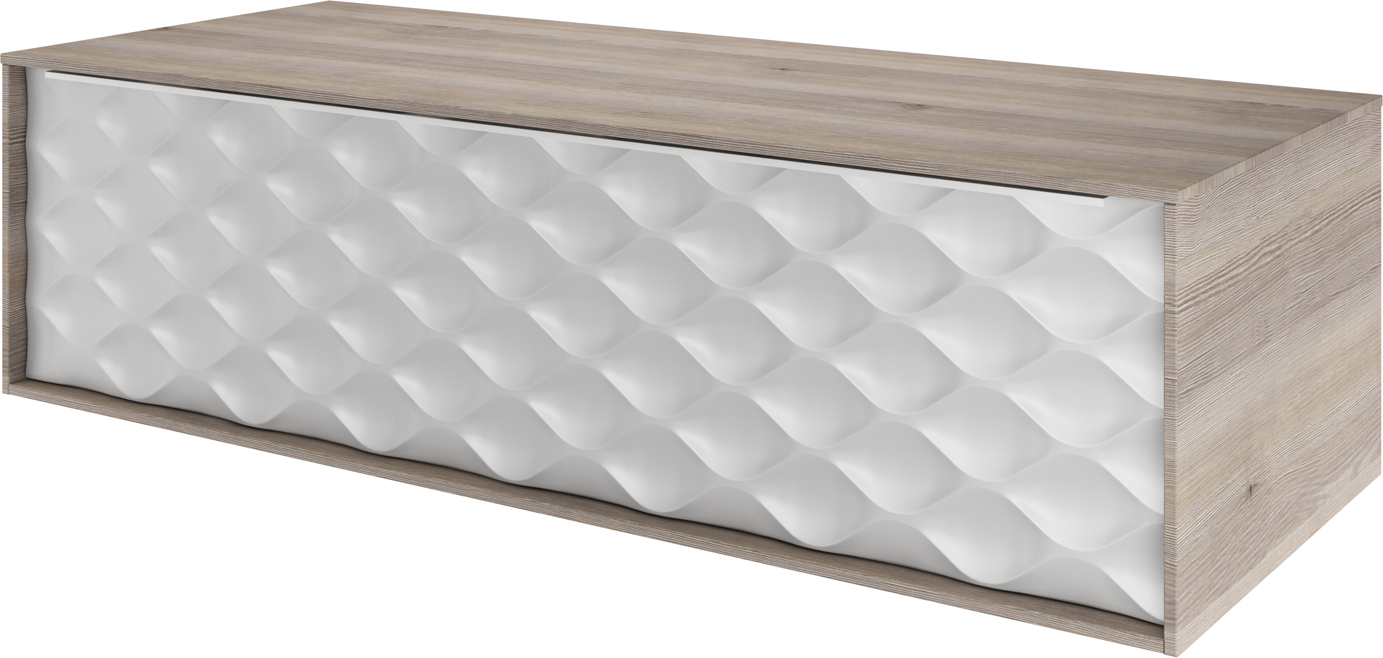 Mueble de baño neo imitación roble grisáceo 120 x 48 cm