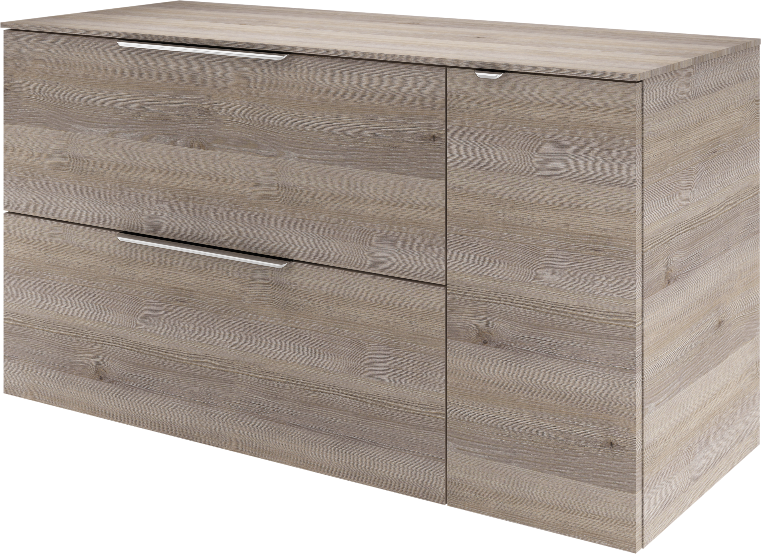 Mueble de baño neo imitación roble grisáceo 120x48 cm