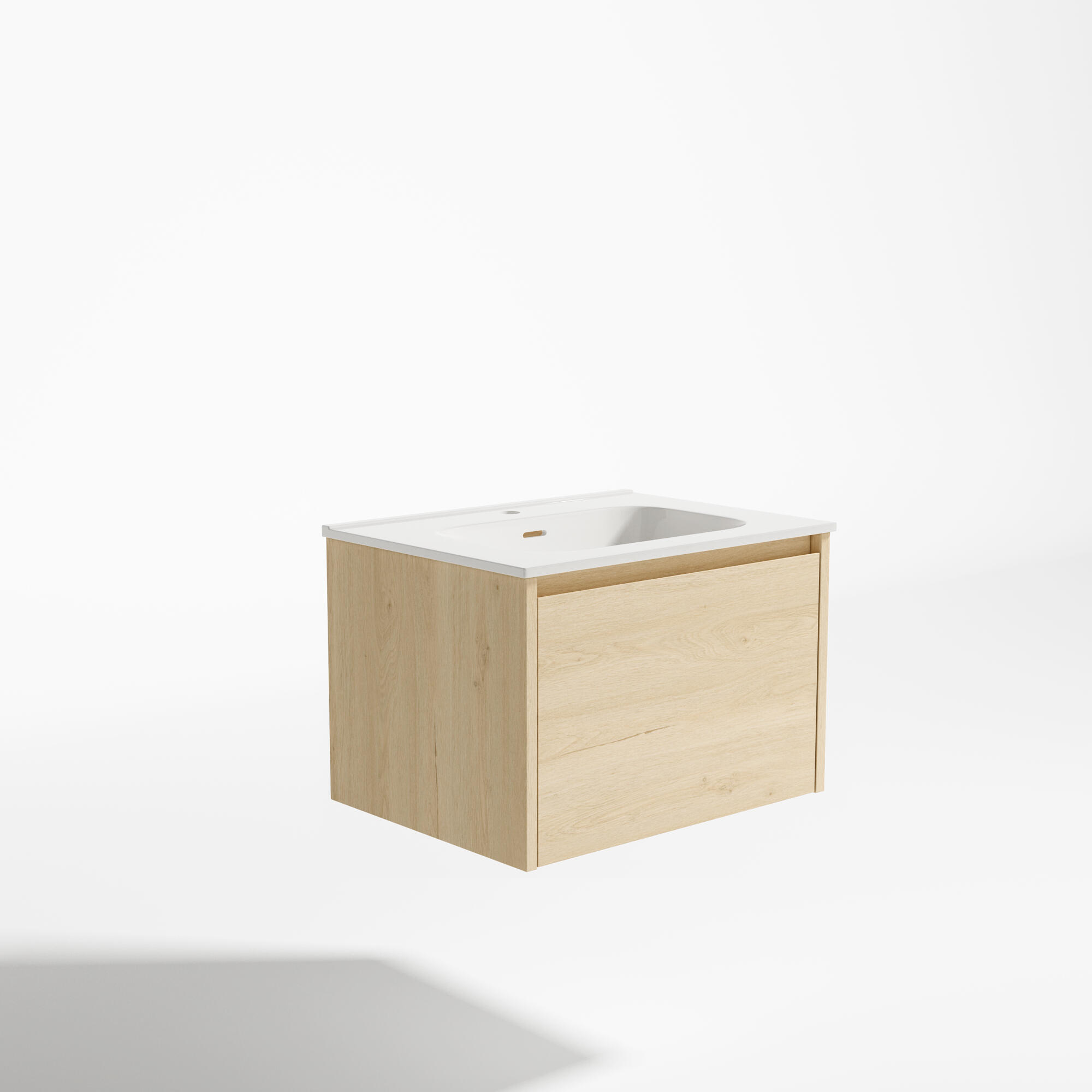 Mueble de baño moon chapa roble 60x45 cm (lavabo no incluido)