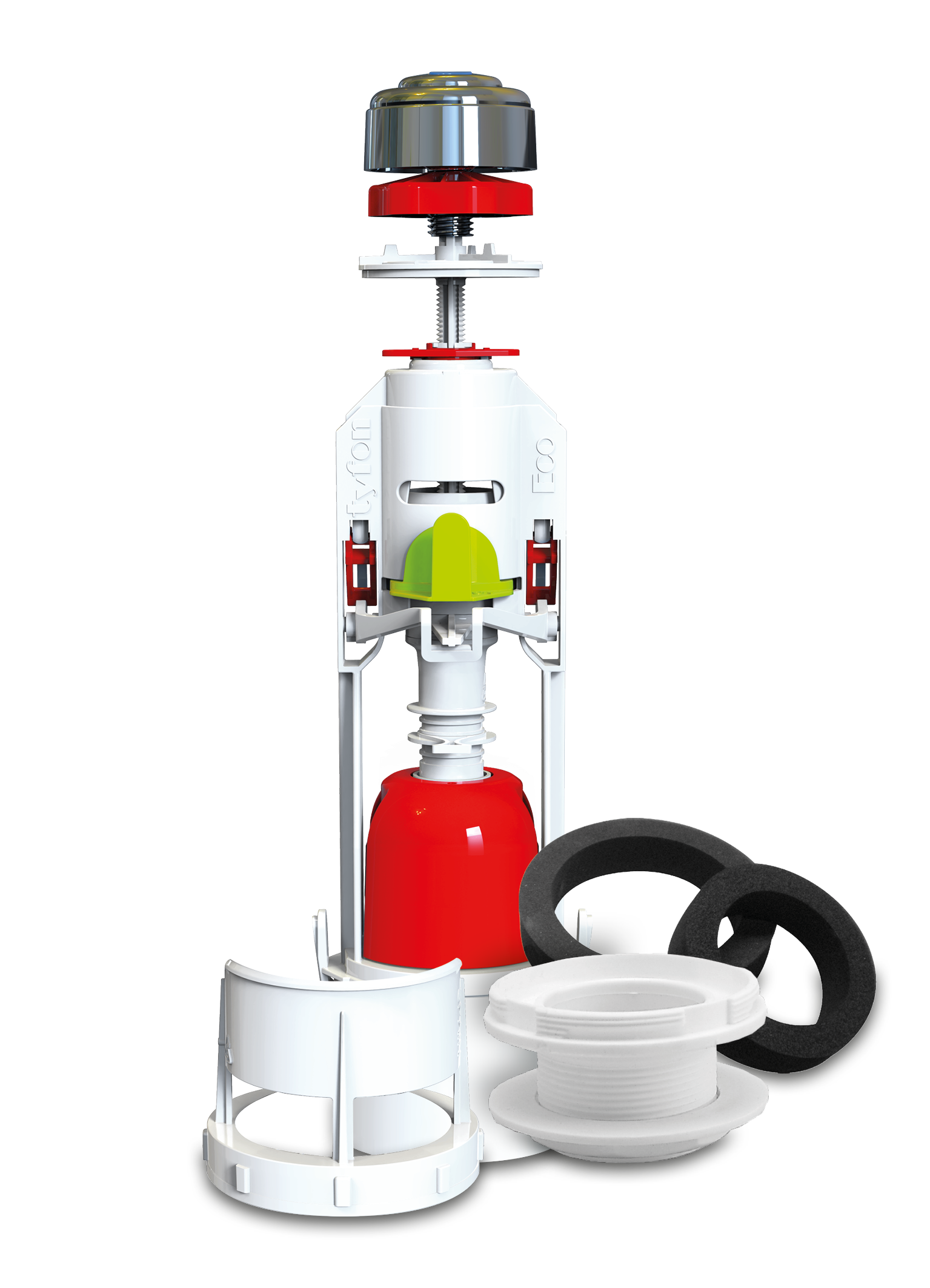 Descargador FOMINAYA doble pulsador 3/6L - 4