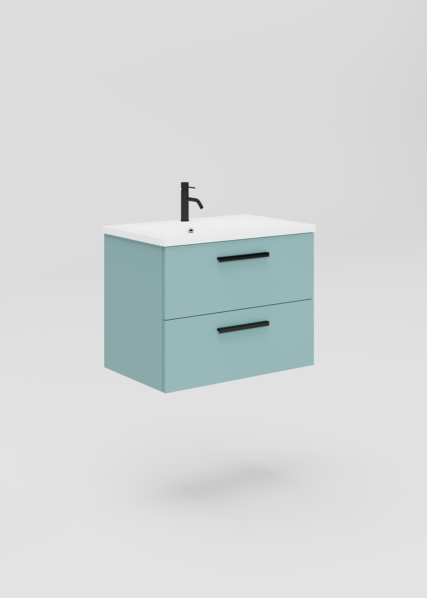 Mueble de baño madrid verde 60x39 cm