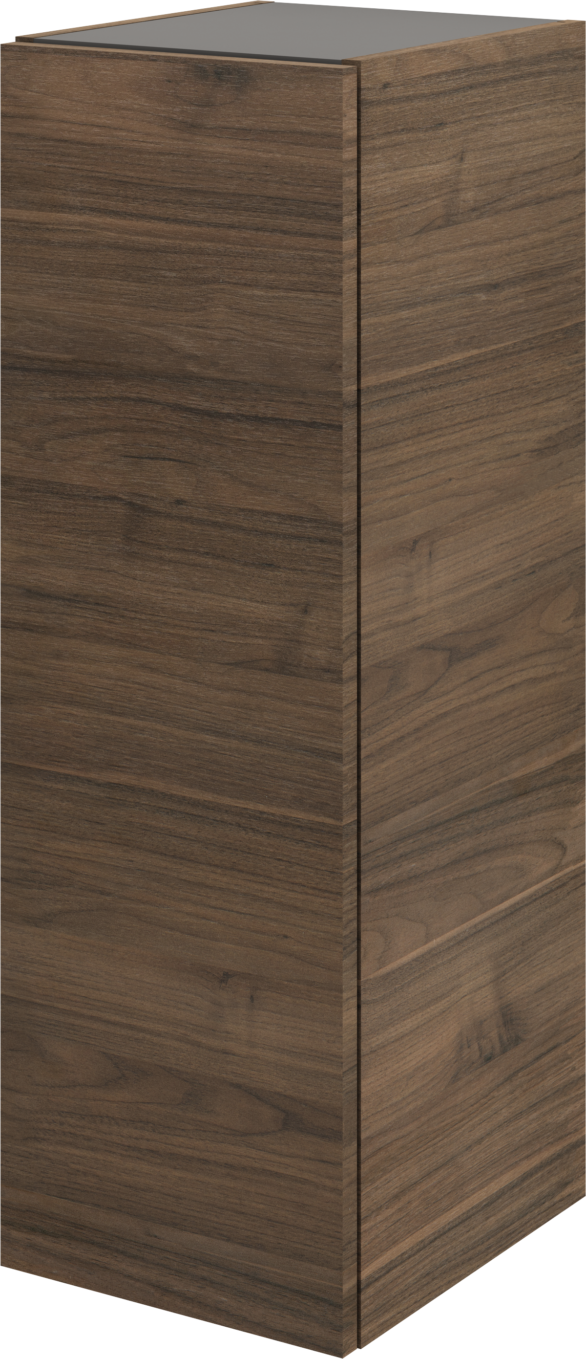 Pensile bagno Neo marrone in vetro SENSEA, 1 anta apertura push pull da sinistra P 35 x L 30 x H 90 cm - 2
