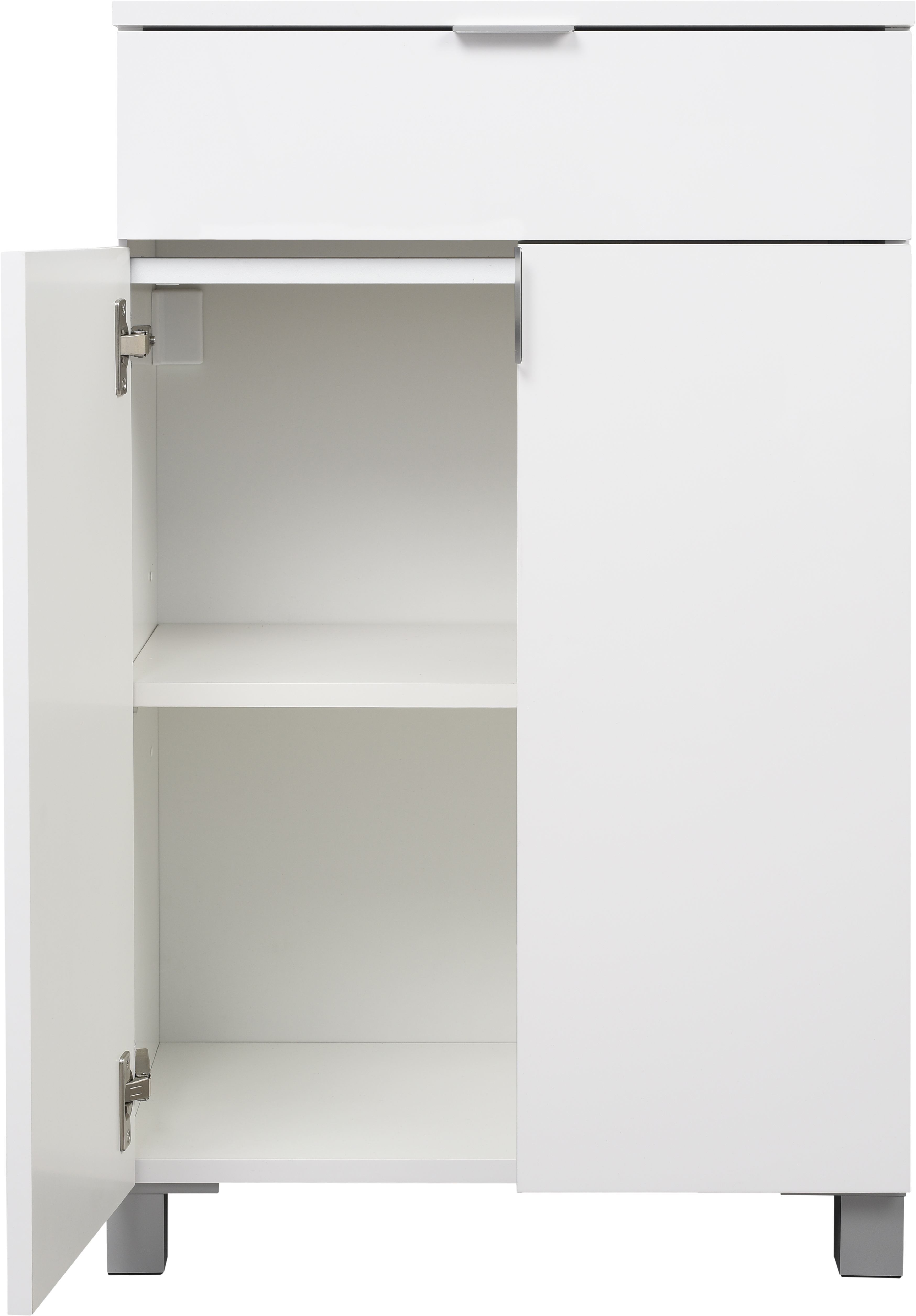 Base a terra Essential SENSEA 1 cassetto 2 ante P 32 x L 50 x H 84 cm bianco laccato truciolare - 16
