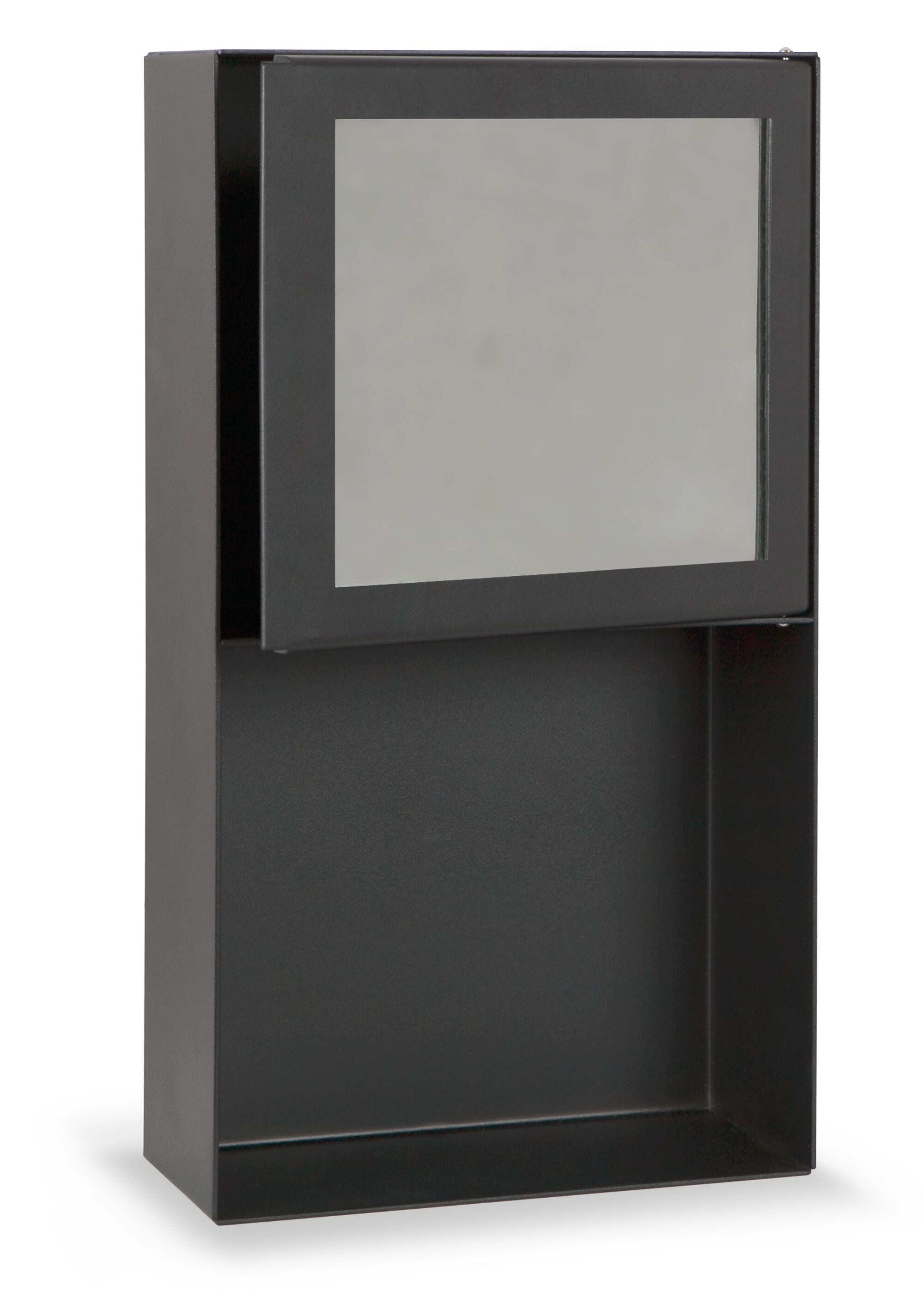 Estante de baño tokio-osaka negro 22x40x11 cm