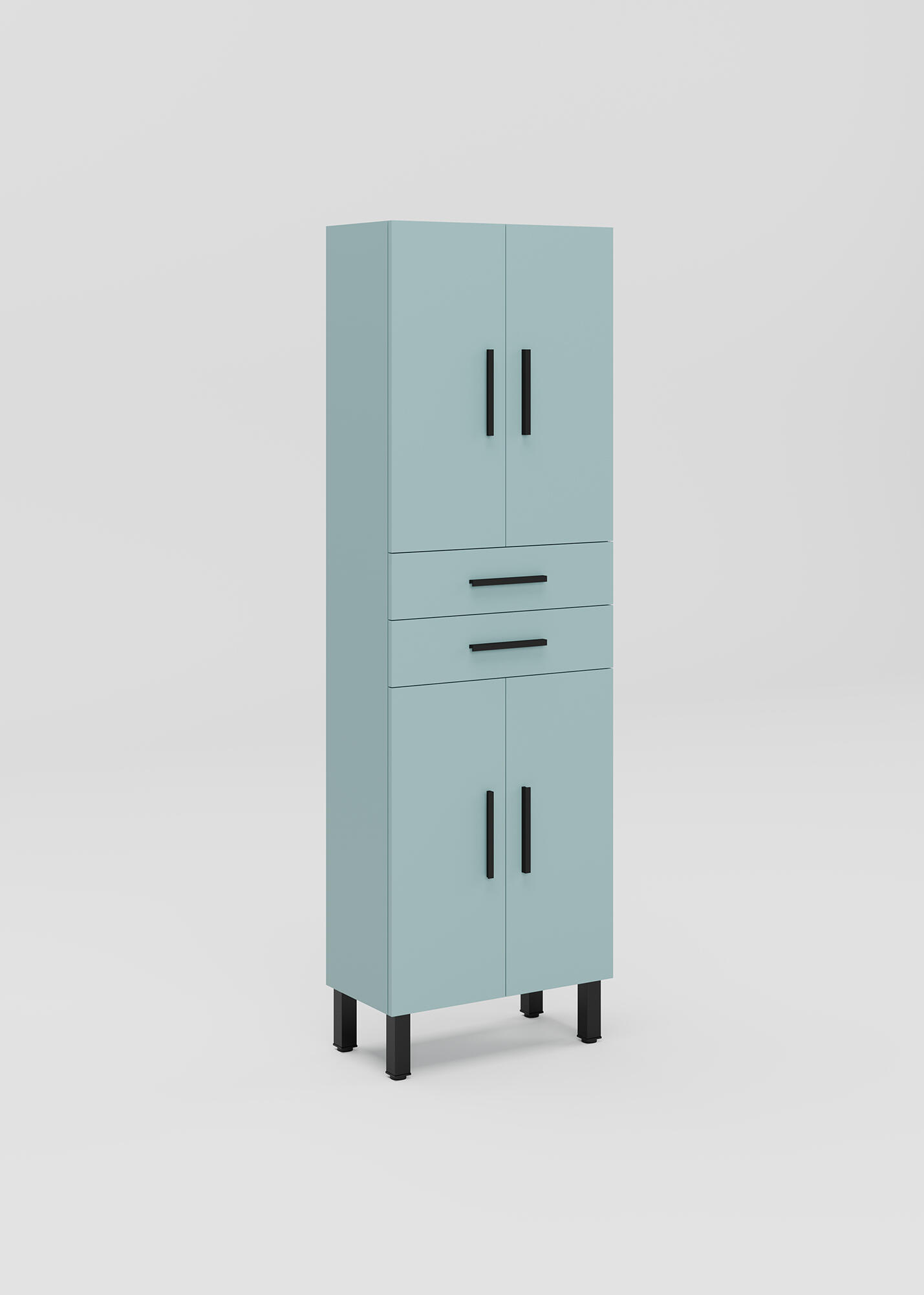 Columna de baño madrid azul 60x185x30.5 cm