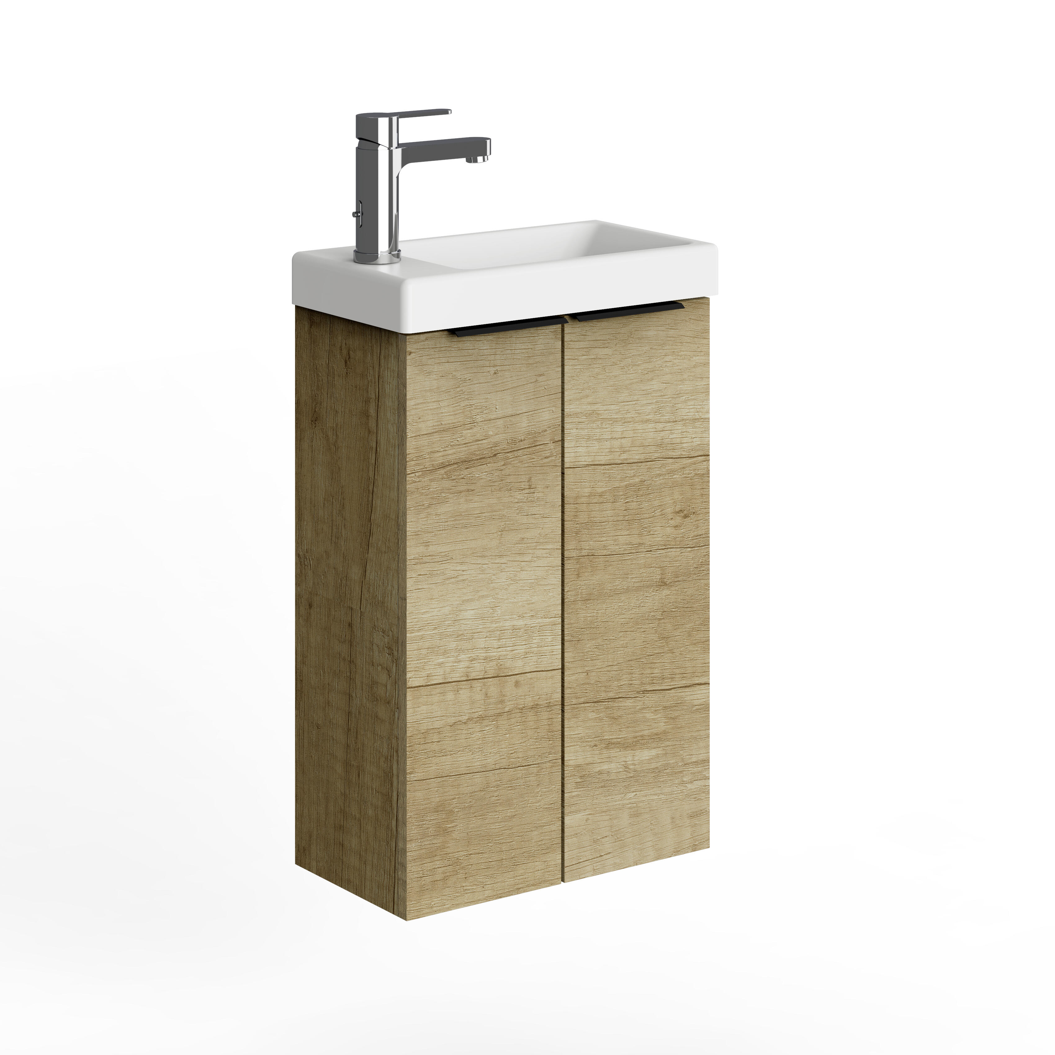 Mueble de baño con lavabo  Espacio Xs olmo mate 40x22 cm - 2