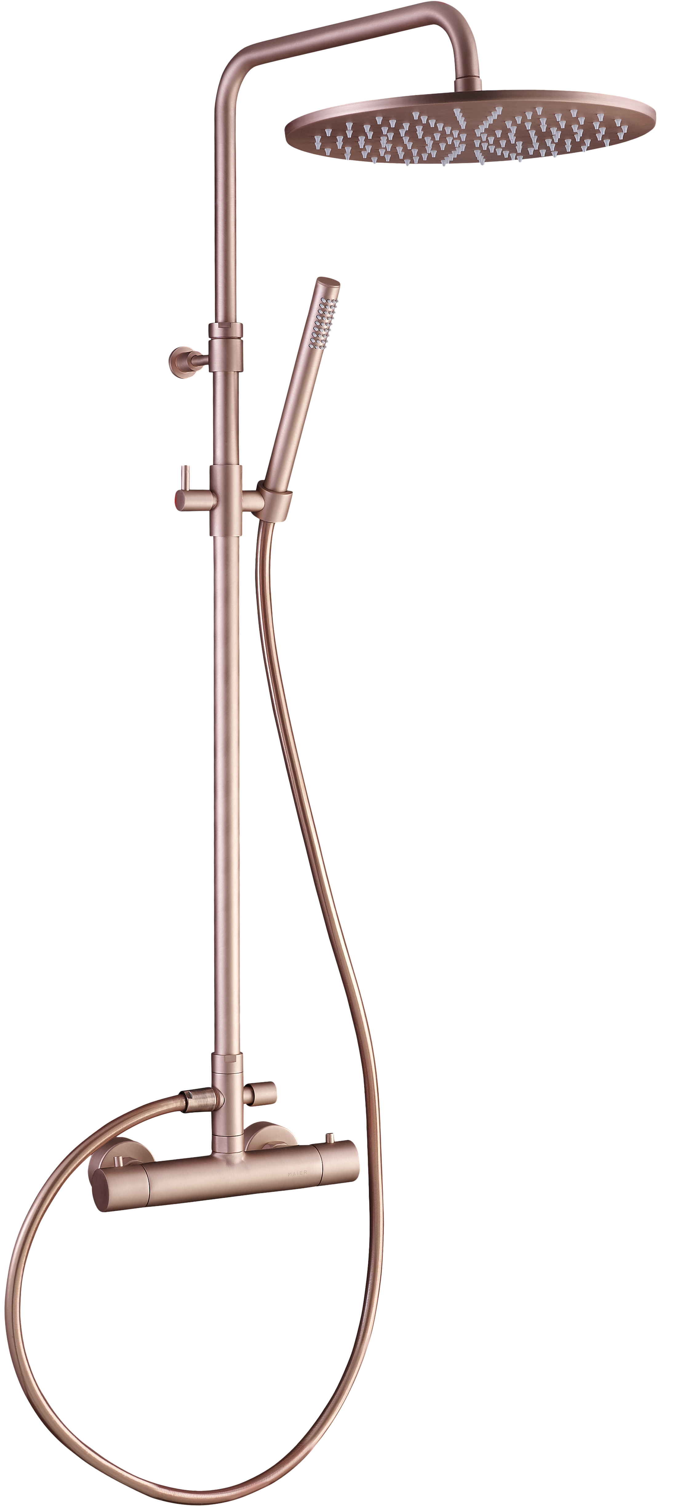 Columna de ducha termostática maier cobre mate