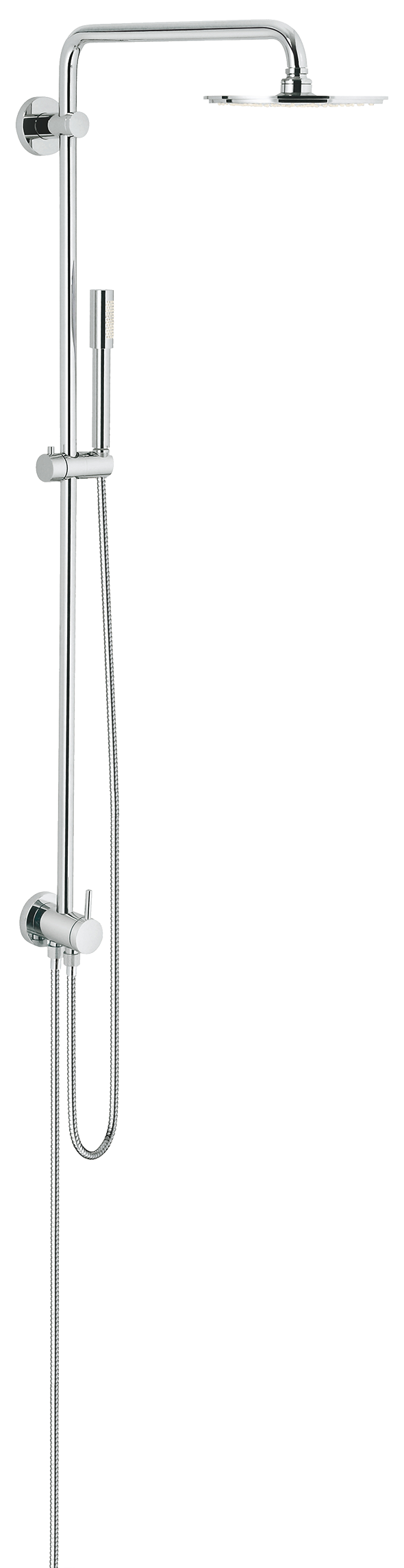 Columna de ducha sin grifo grohe rainshower gris