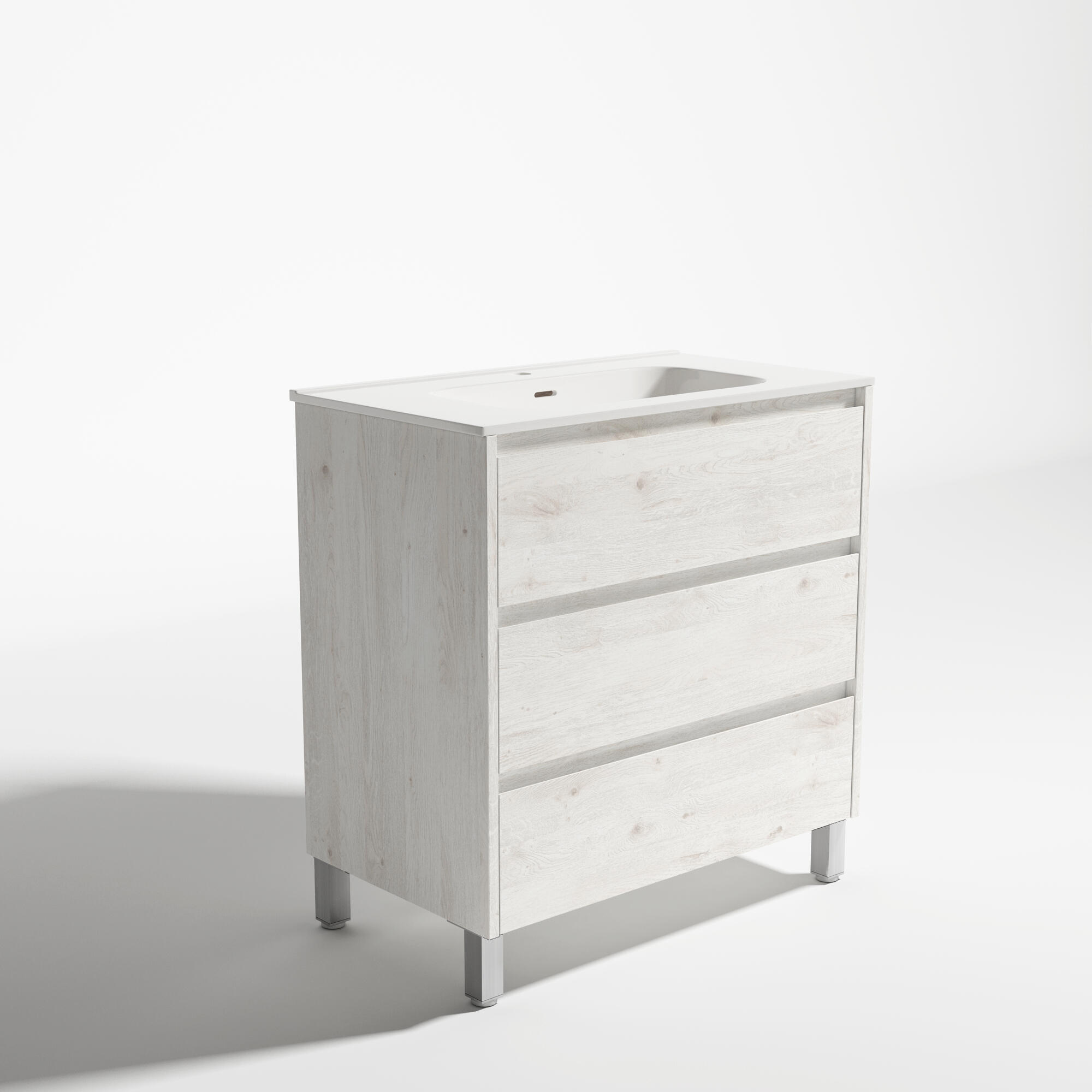 Mueble de baño moon chapa roble 80x45 cm