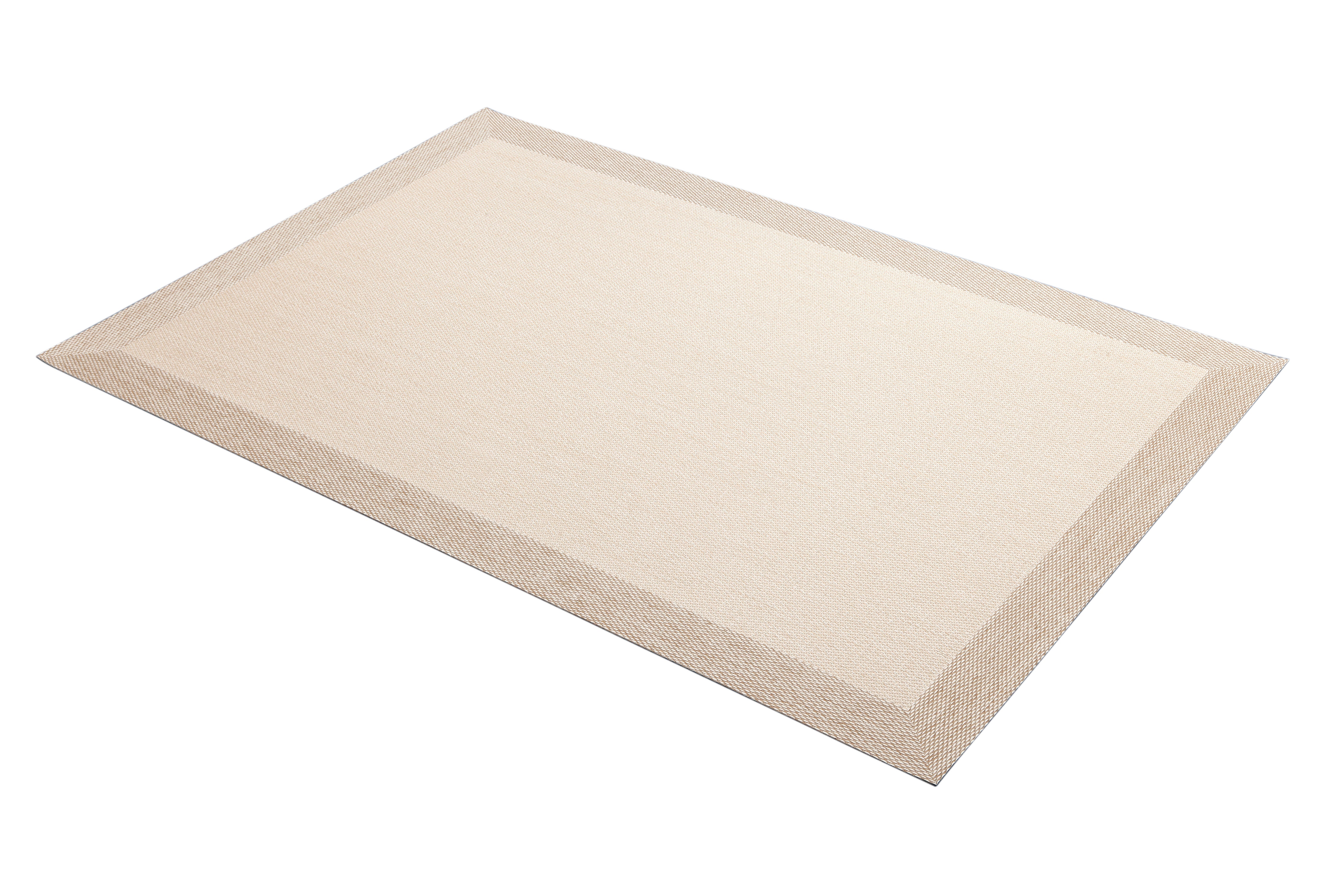 Alfombra pie de cama exterior/interior pvc pelo corto base antideslizante teplon natural / beige 70x120cm