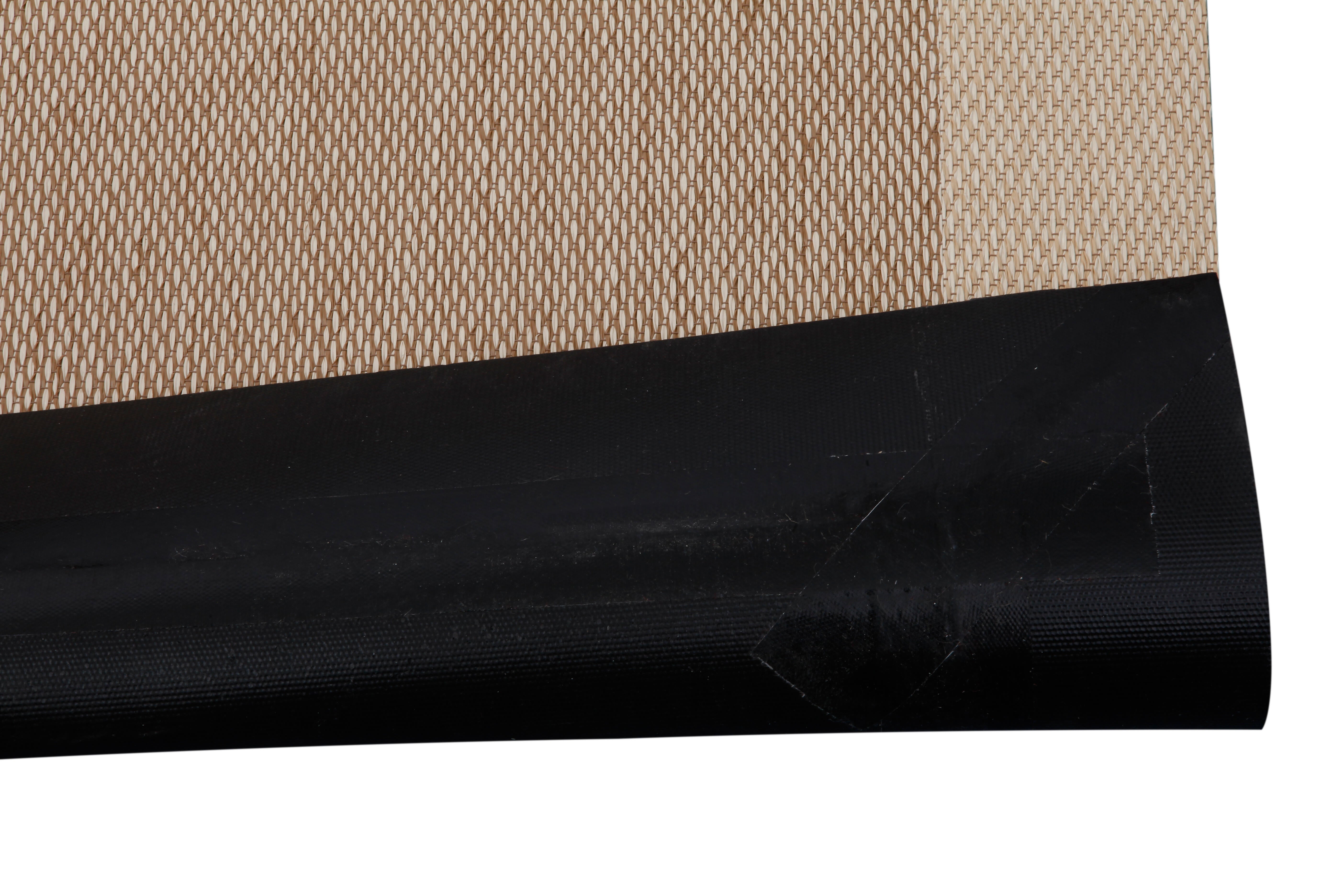 Alfombra exterior/interior pvc Teplon Cenefa 120x180cm tejido plano base antideslizante marco beige / natural - 6