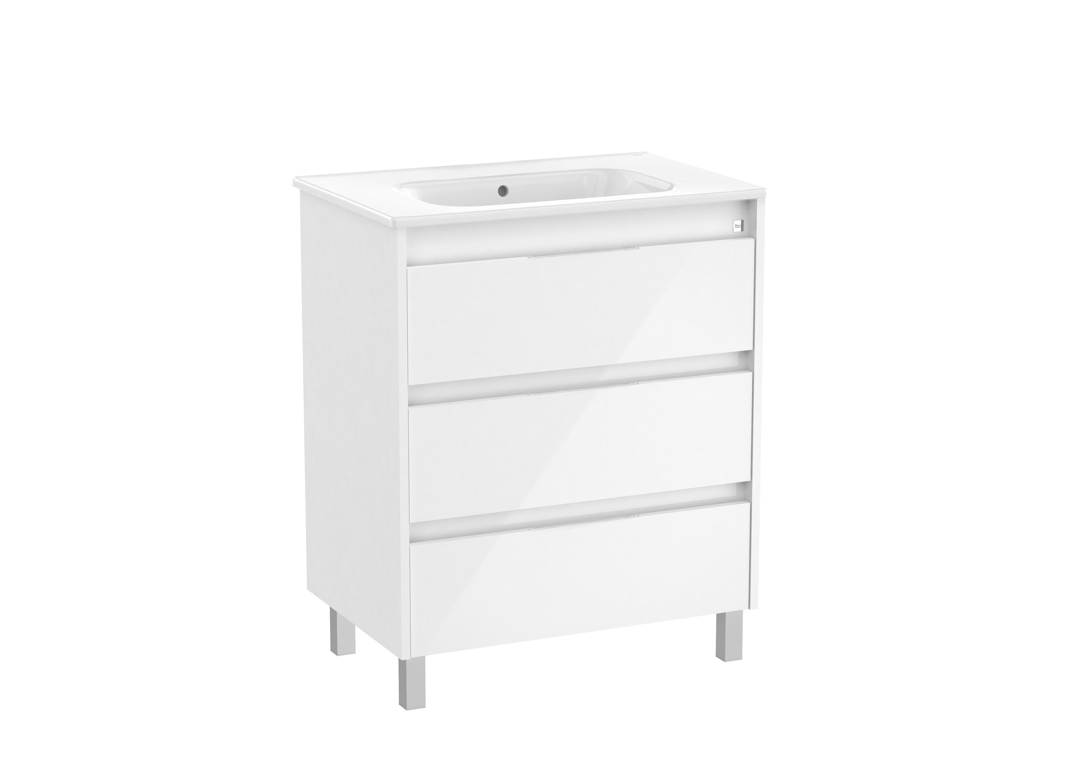 Mueble de baño con lavabo  Alpine blanco  70x46 cm - 2
