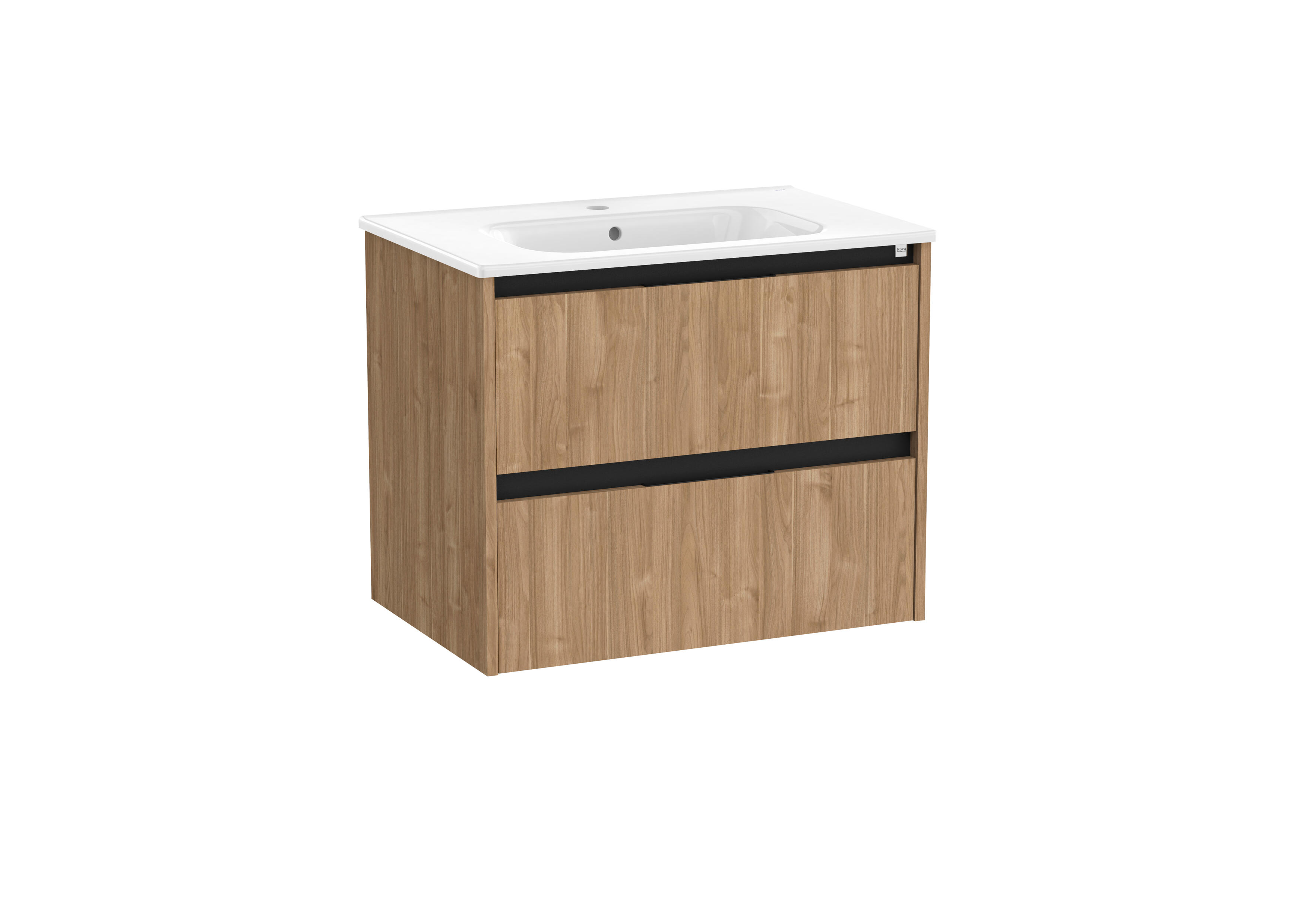 Mueble de baño con lavabo  Alpine nogal  70x46 cm - 2