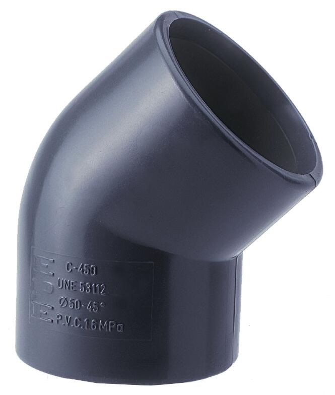 Codo 45° hembra - hembra 25 mm de ø