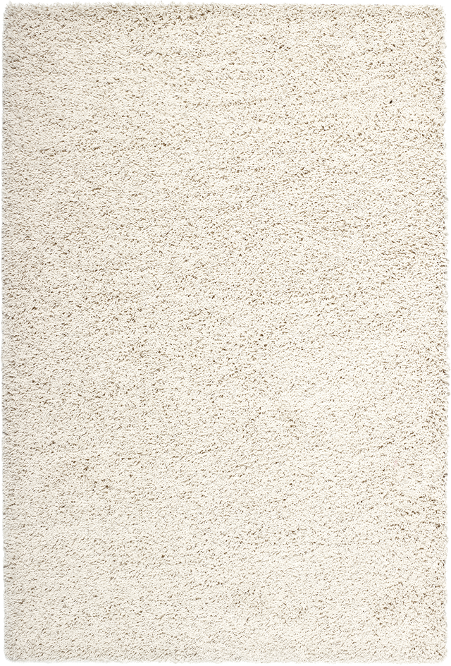 Tapete retangular Shaggy Norge 120x180cm Branco