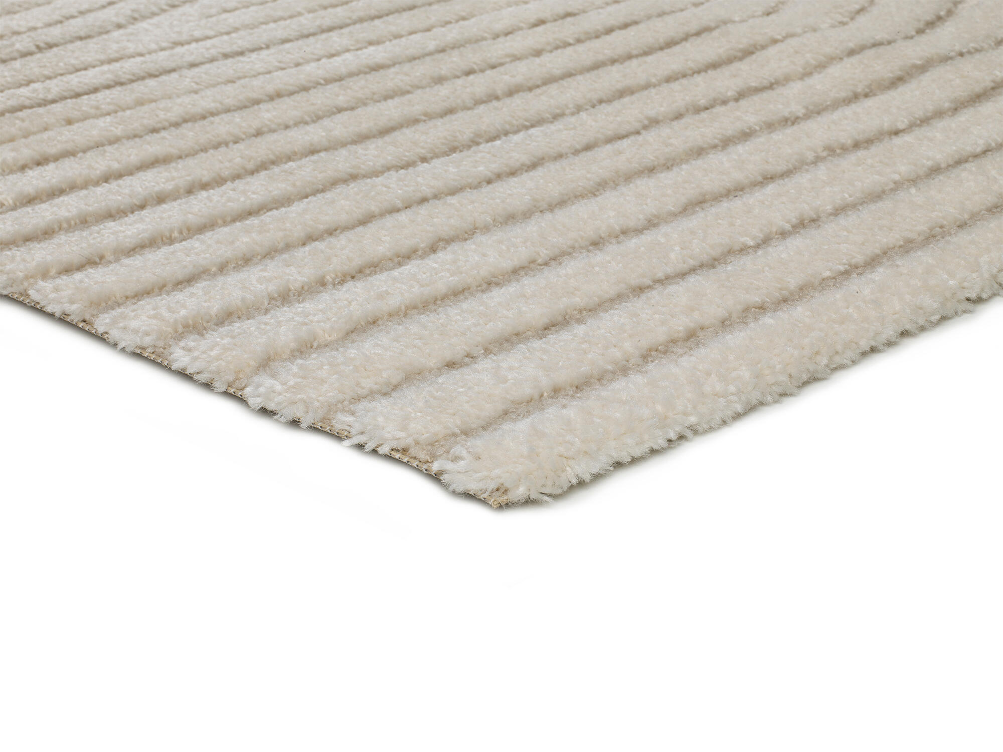 Alfombra polipropileno Lina 160x230cm pelo corto  geométrico blanco - 5