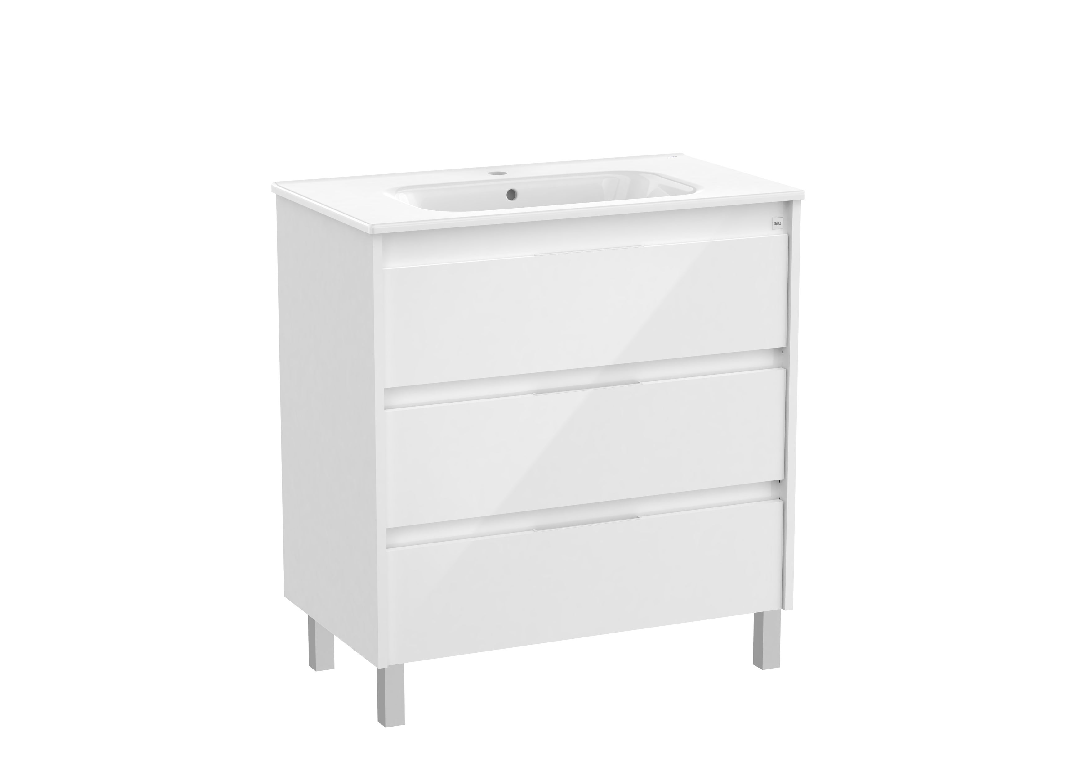 Mueble de baño con lavabo  Alpine blanco  100x46 cm - 2