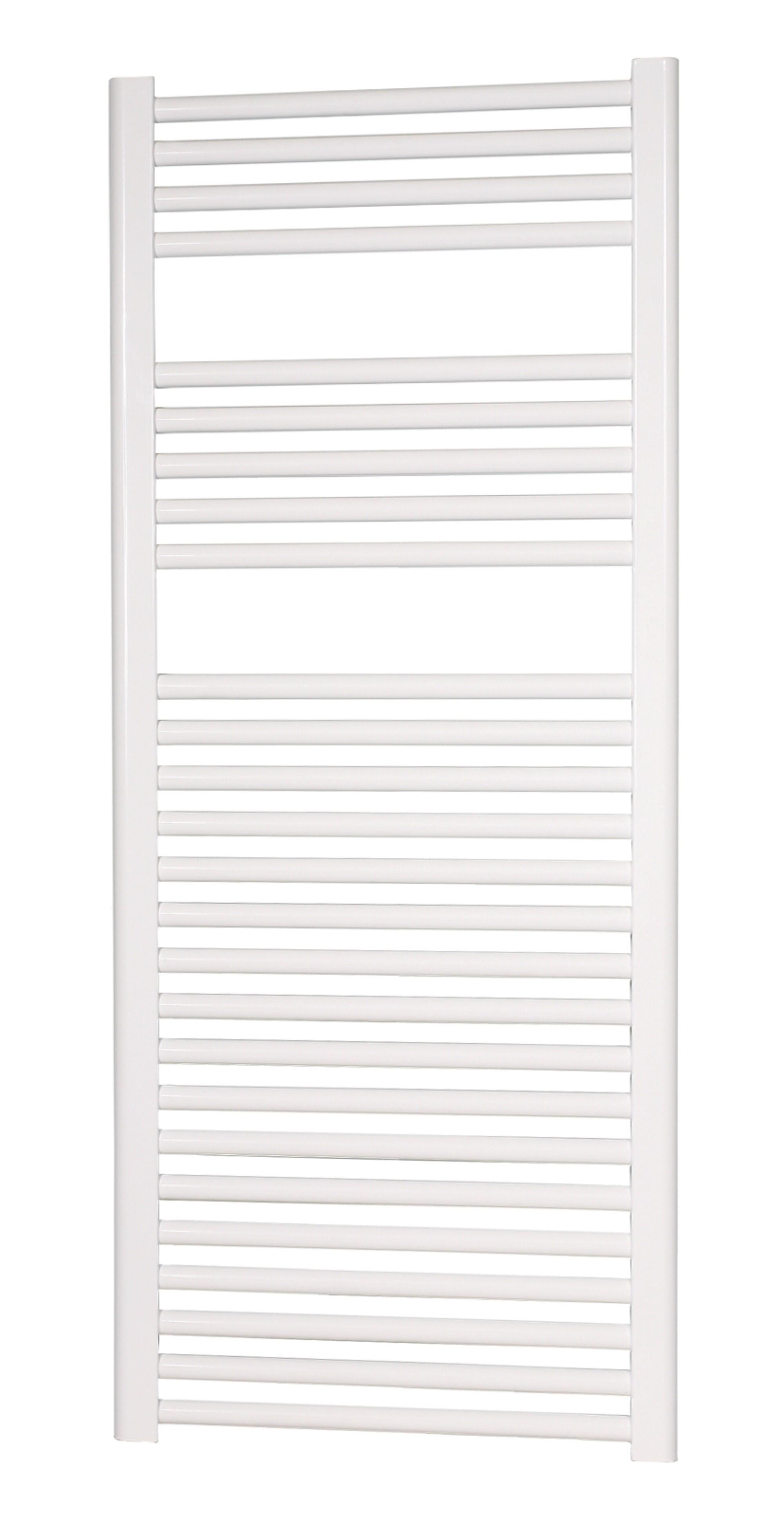 Radiador toallero de agua cicsa renova 160x50 color blanco con tomas laterales