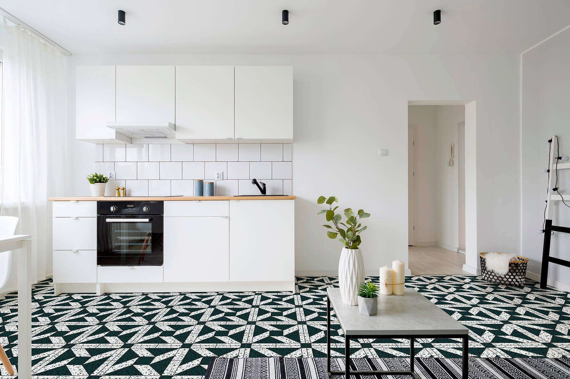 Suelo vinílico rollo one deco matet 2x8 m