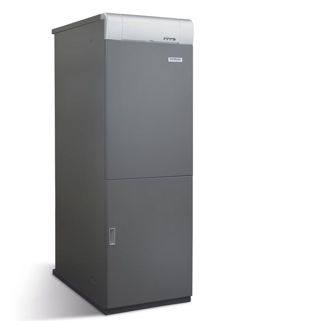 Caldera de gasóleo DOMUSA calefacción+ACS MCF 40 kw con acumulador HDX-130L