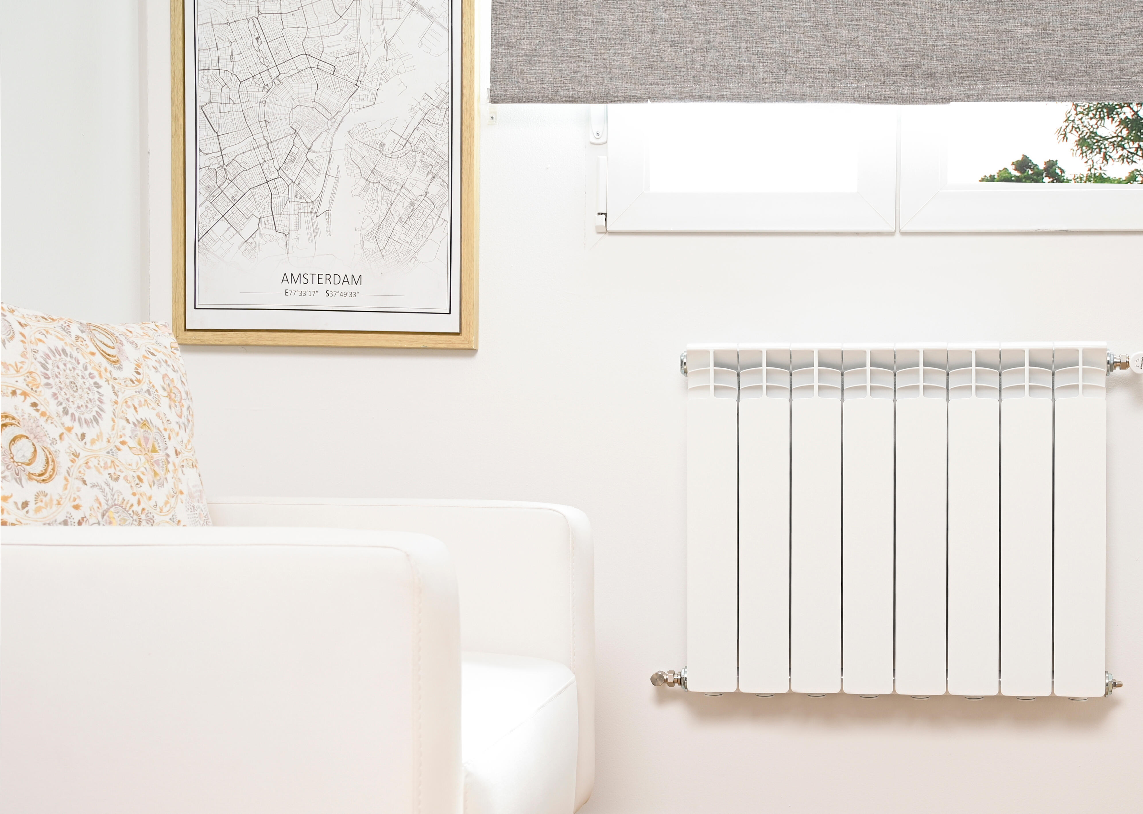 Radiador de água Equation 64 cm 8 elementos 1020 w branco - 3