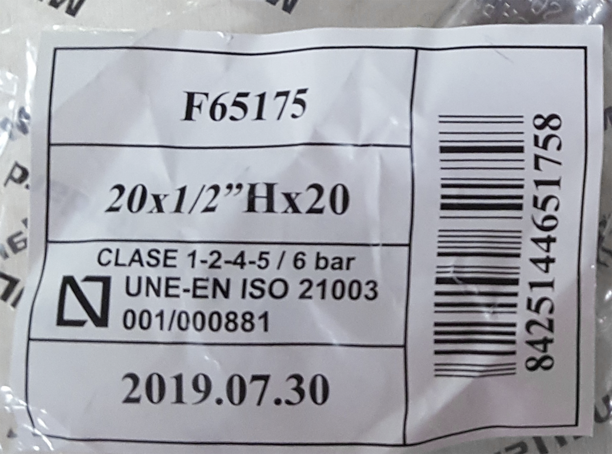 Te multicapa Press Ø20 - H1/2