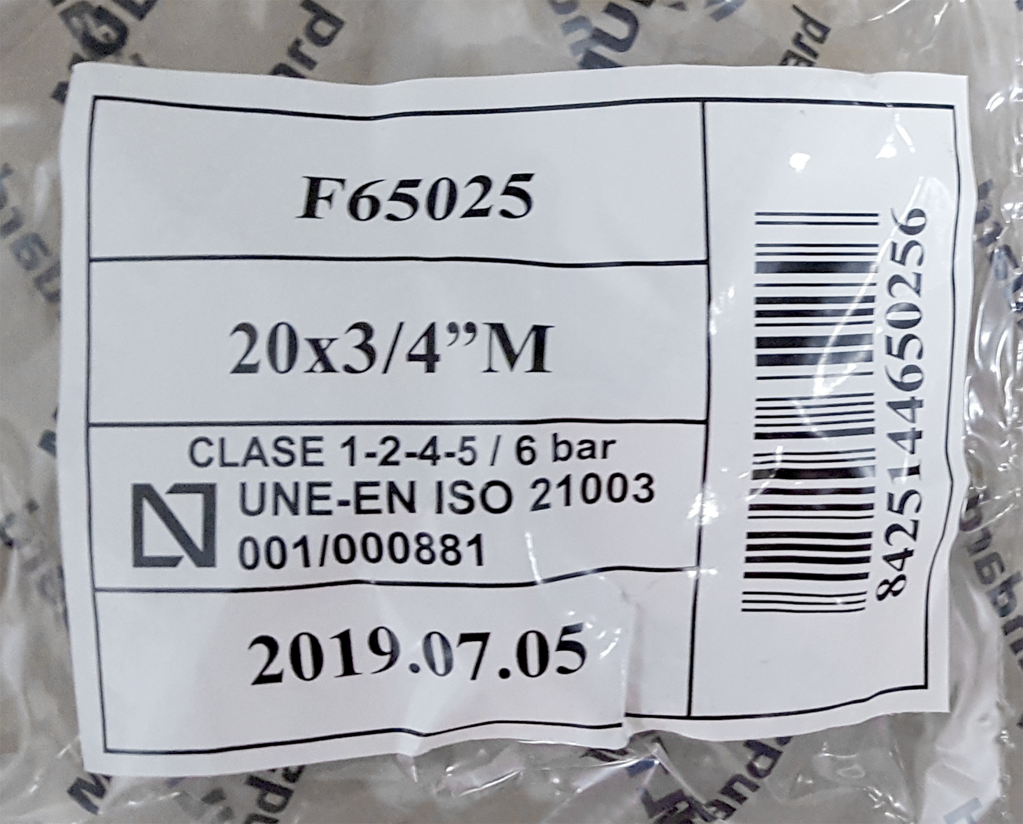 Enlace Press multicapa Ø20 - M3/4