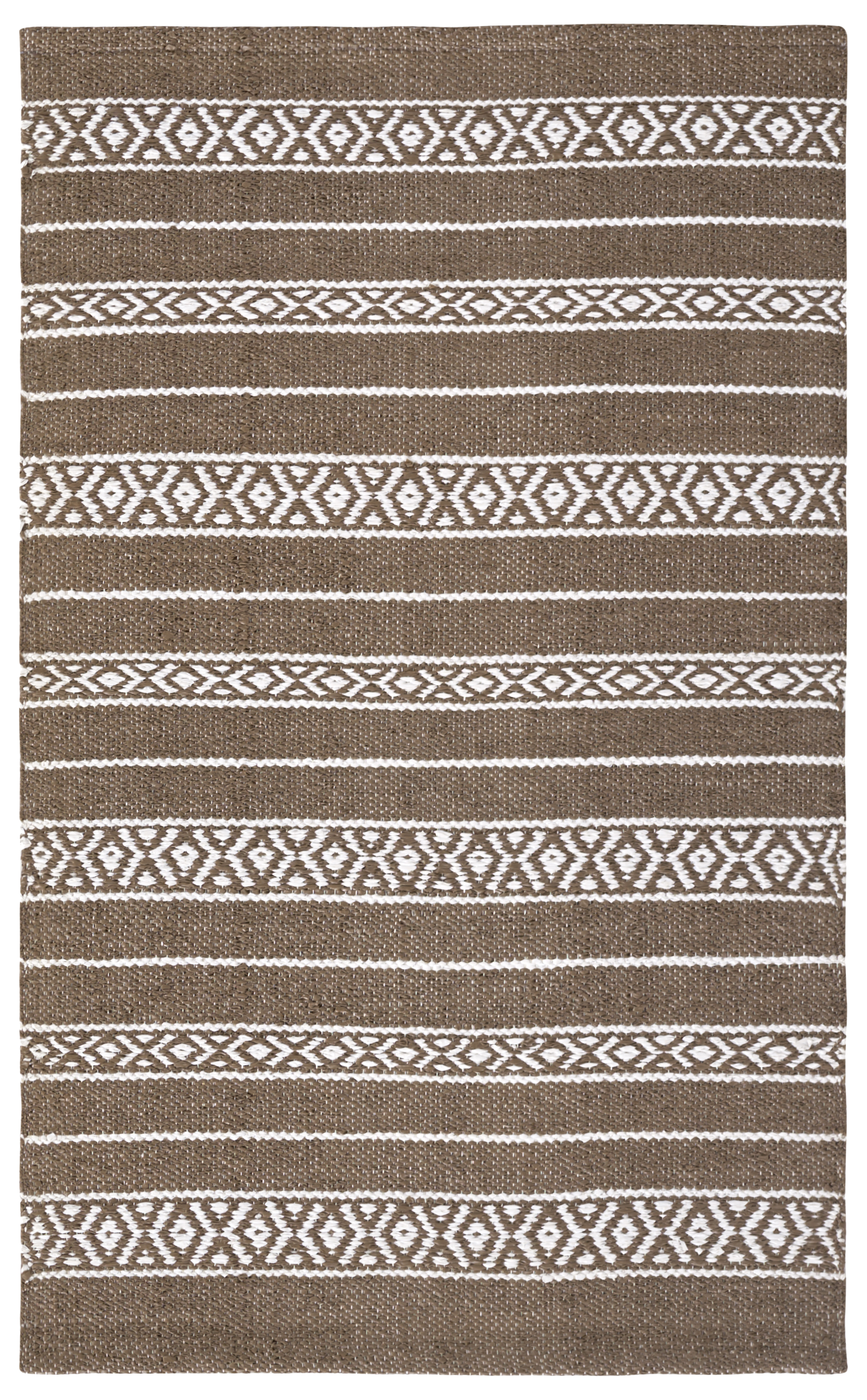 Alfombra de pvc rayas marrón 60x90 cm