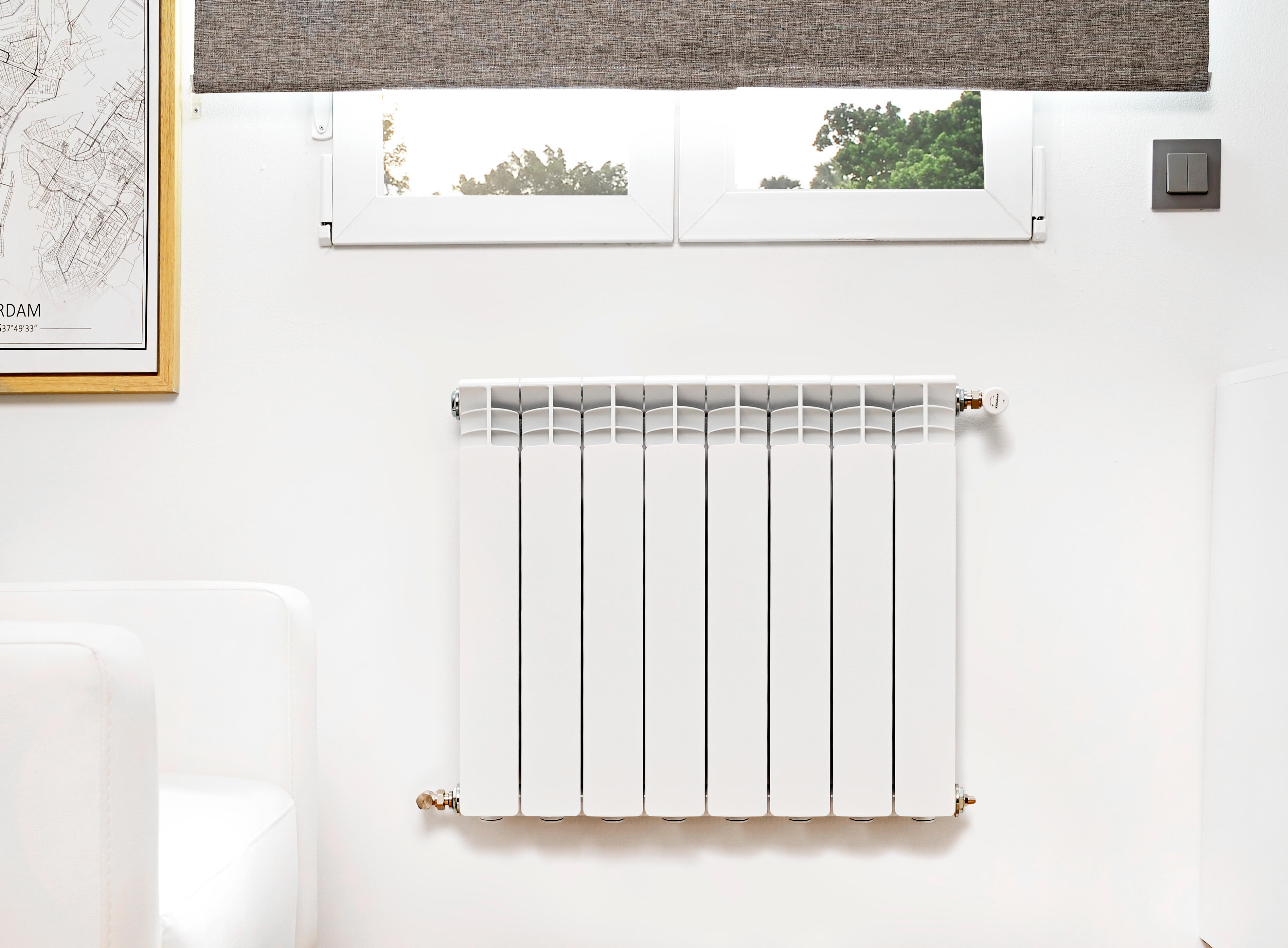 Radiador de água Equation 64 cm 8 elementos 1020 w branco - 8