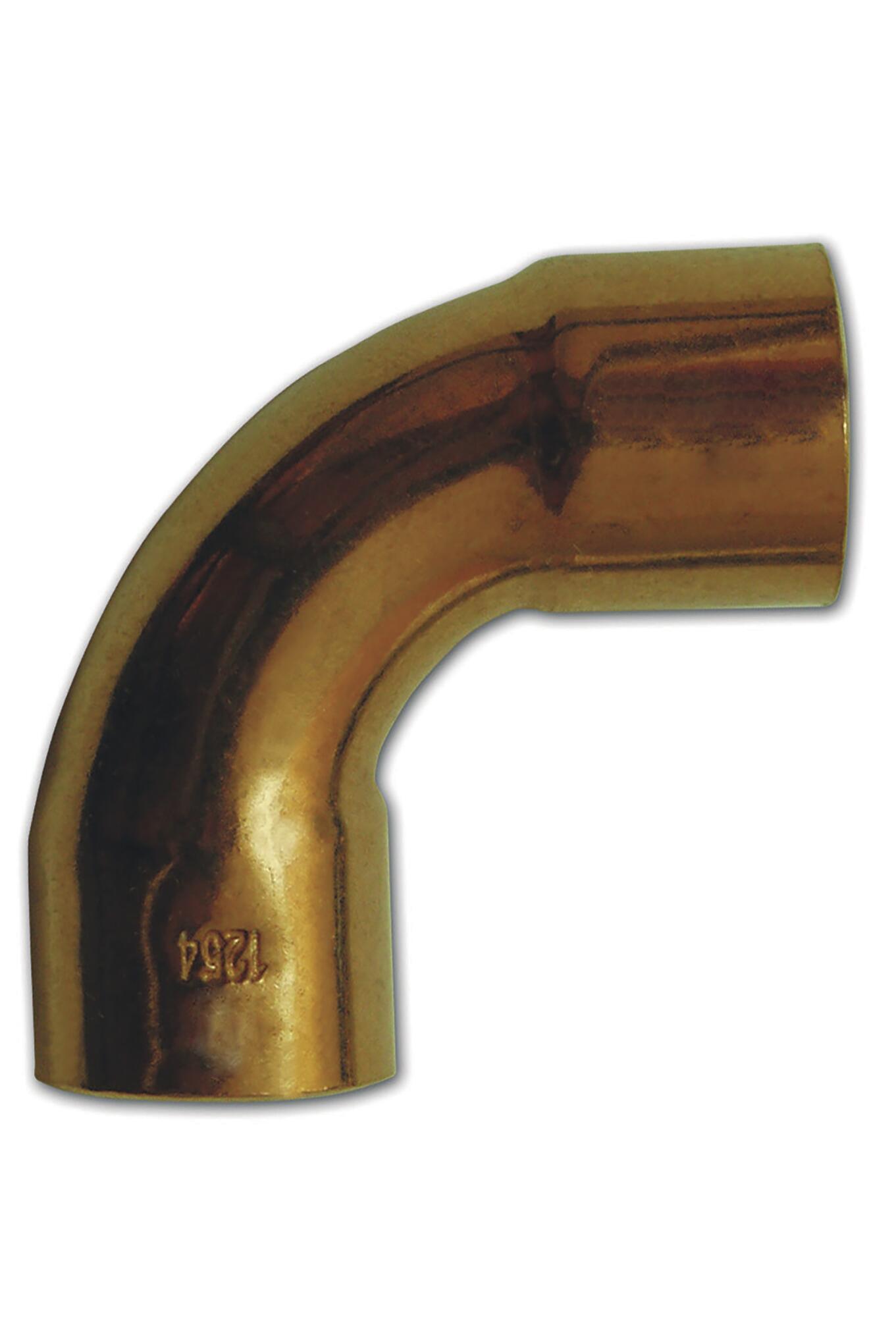 Curva 90 cobre h-h 18 mm bolsa 4 unidades