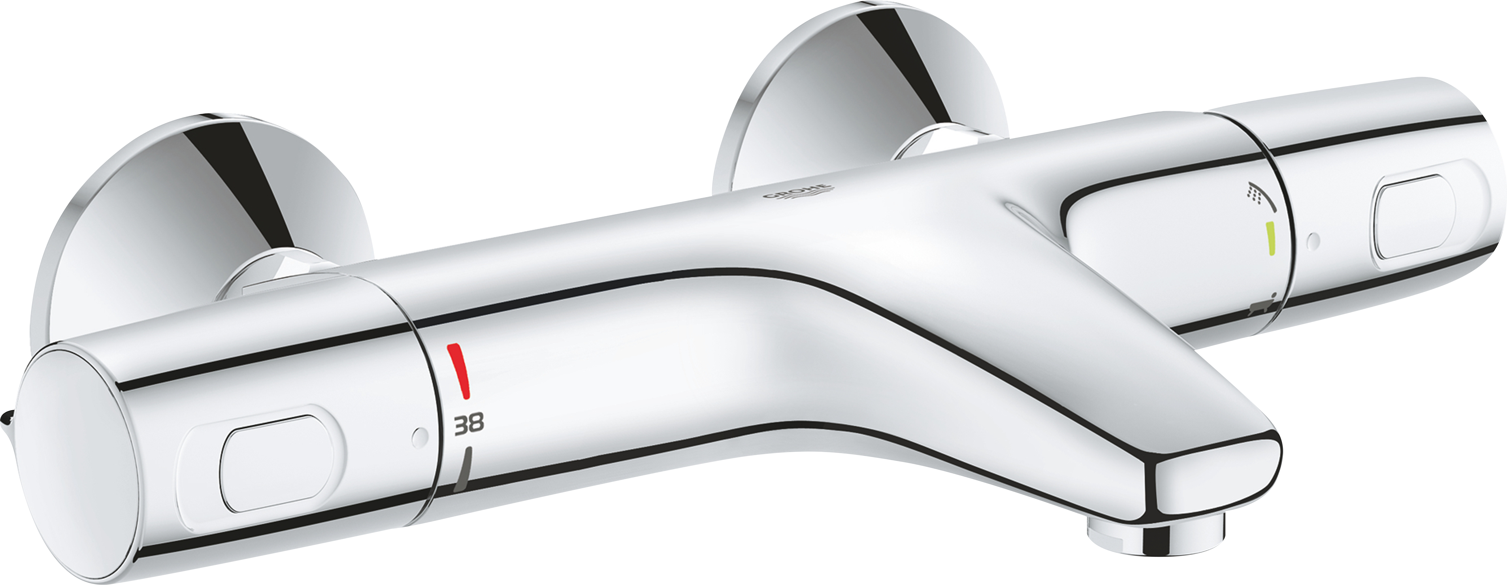 Grifo bañera termostático grohe precision trend cromado