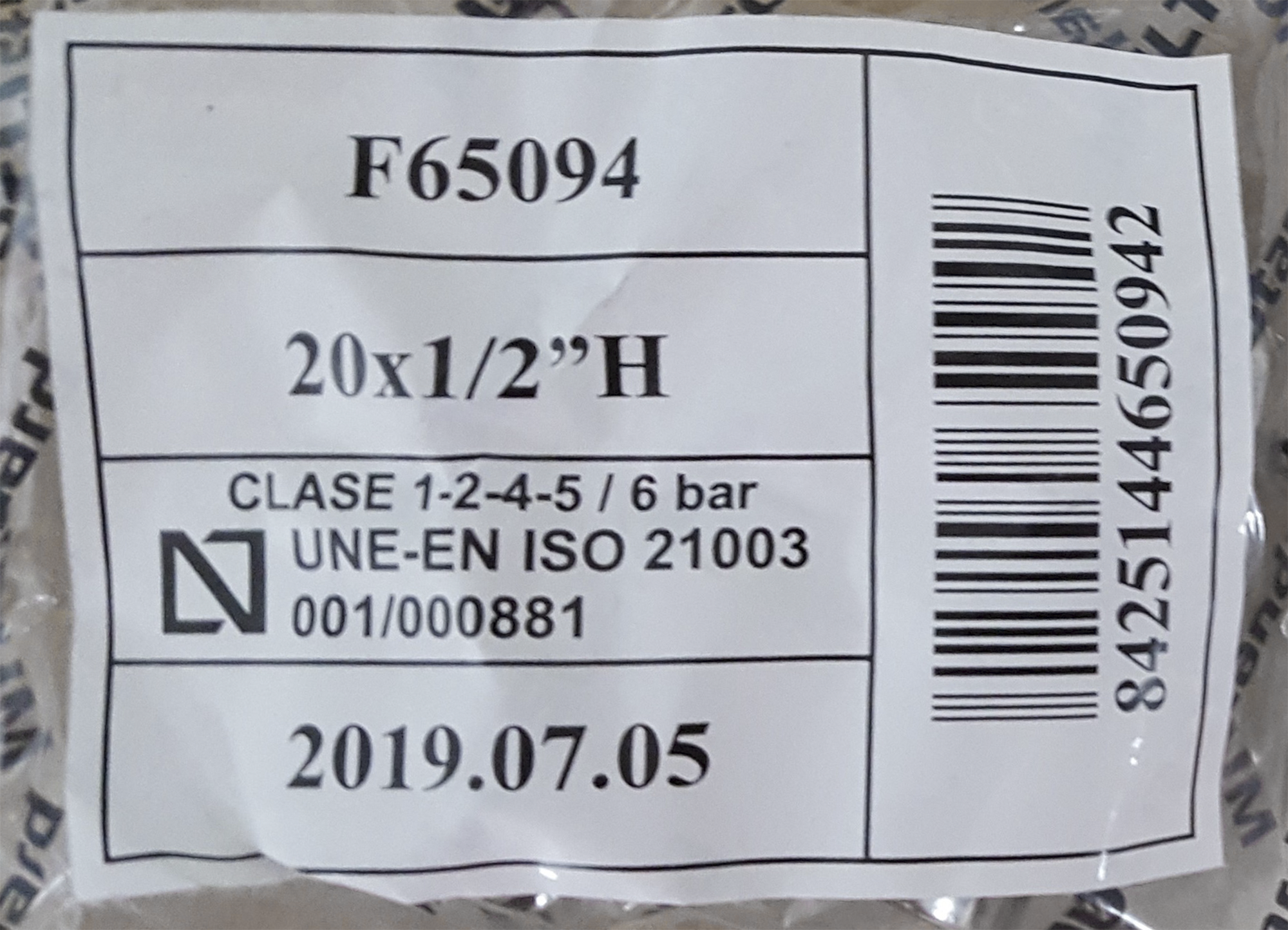 Codo Press de Ø20 mm Hembra 1/2