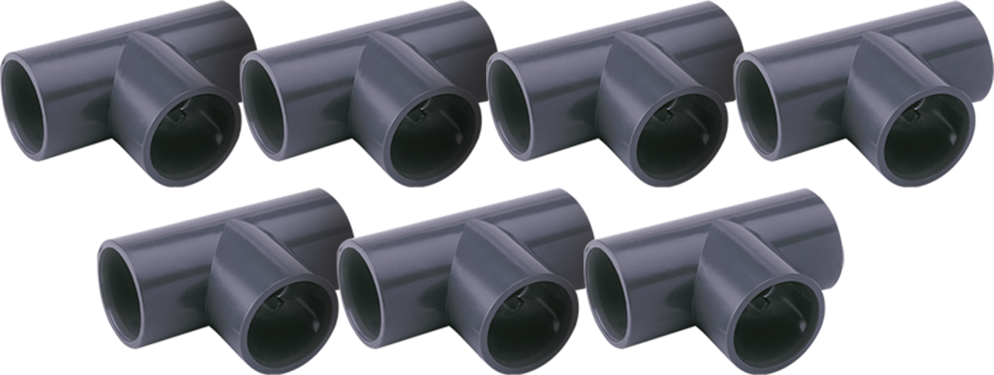 Lote 7 te lisa pvc presión ø 40 mm 90º h