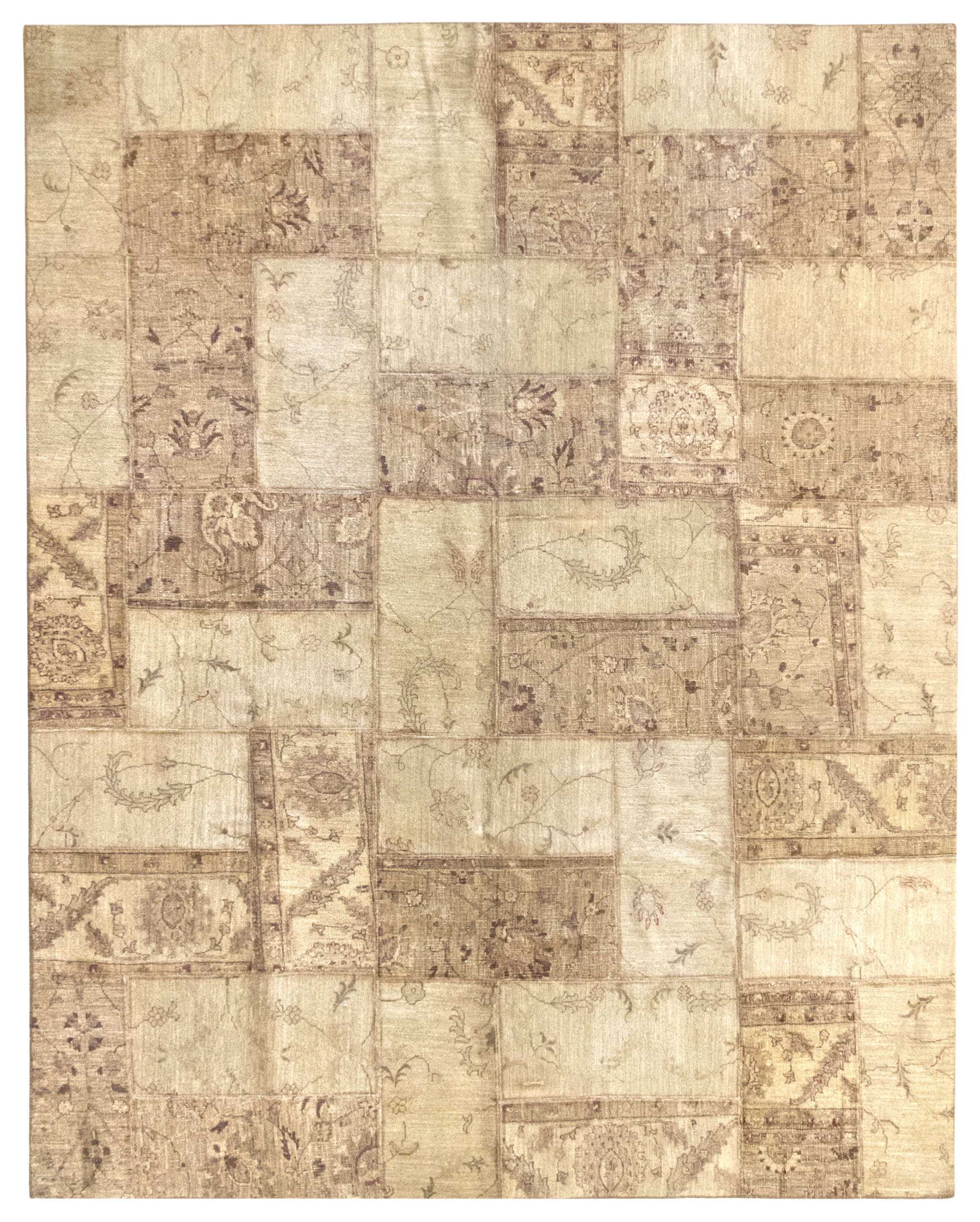 Alfombra de lana tabriz collage 230x288 cm