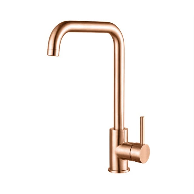 Grifo de cocina monomando caño alto ANDEMEN Piscis en cobre