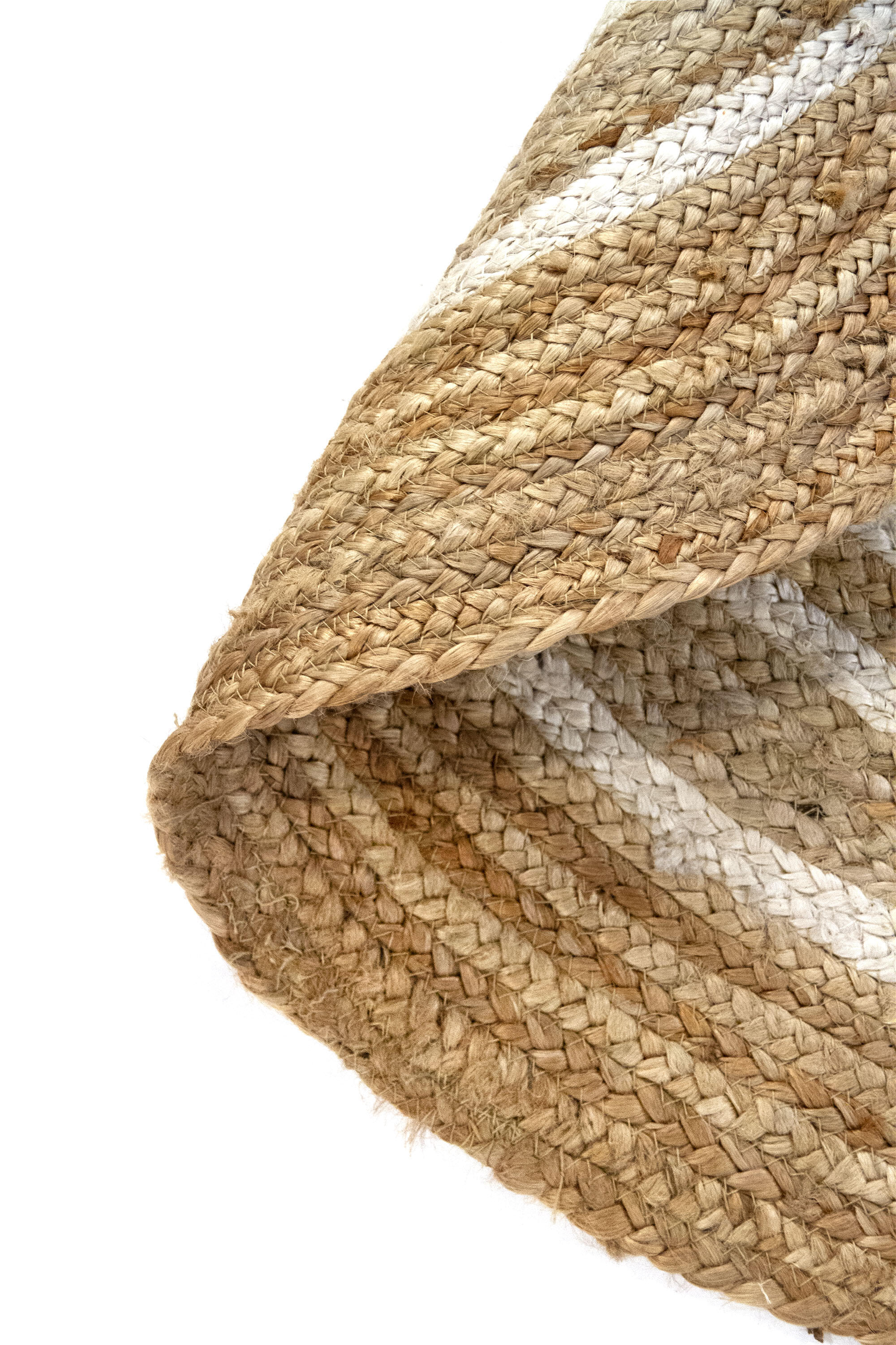 Tapete redondo juta D100CM ALHAMBRA GRECA NATURAL/BRANCO - 10