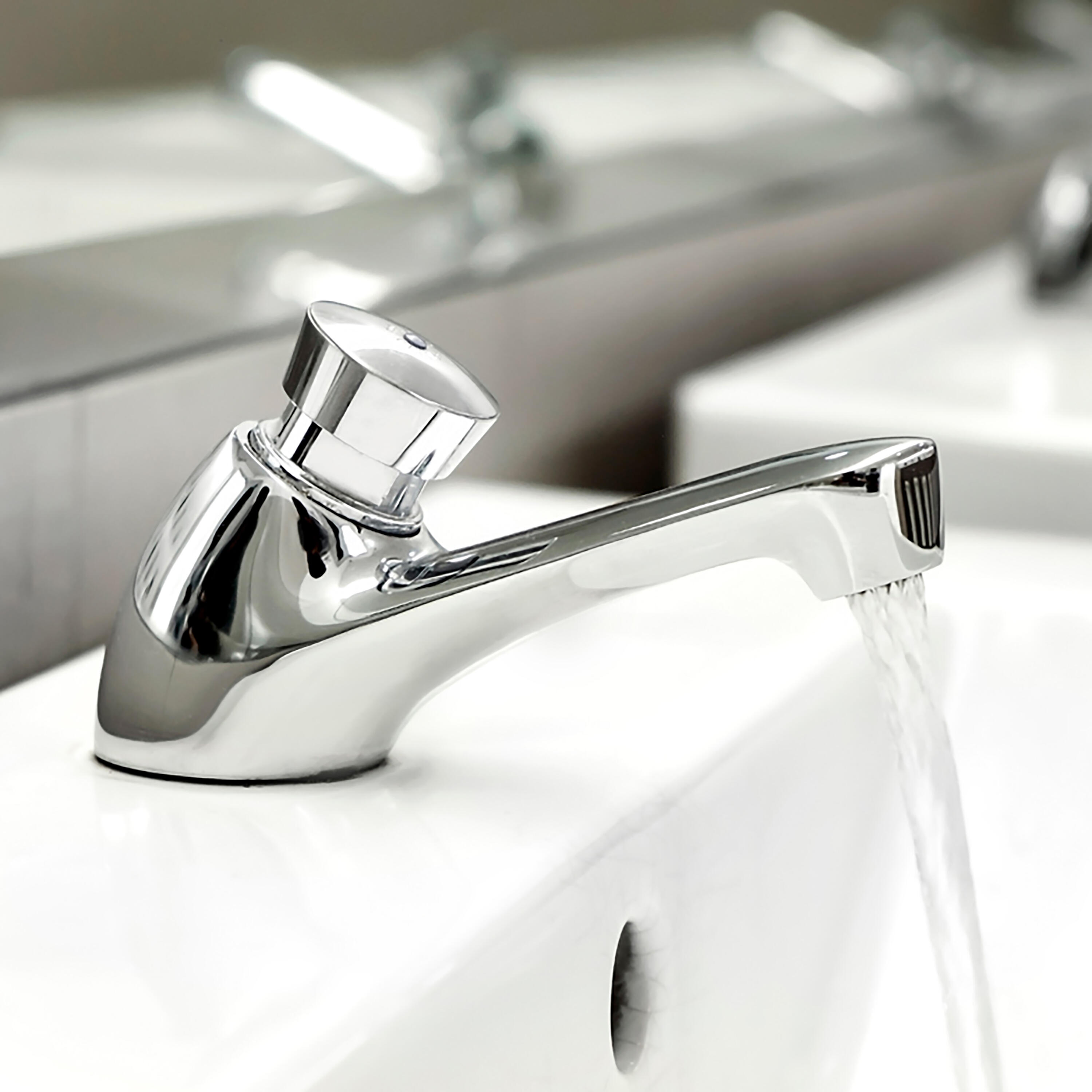 Grifo de lavabo PRESTO Presto con temporizador monomando cromo