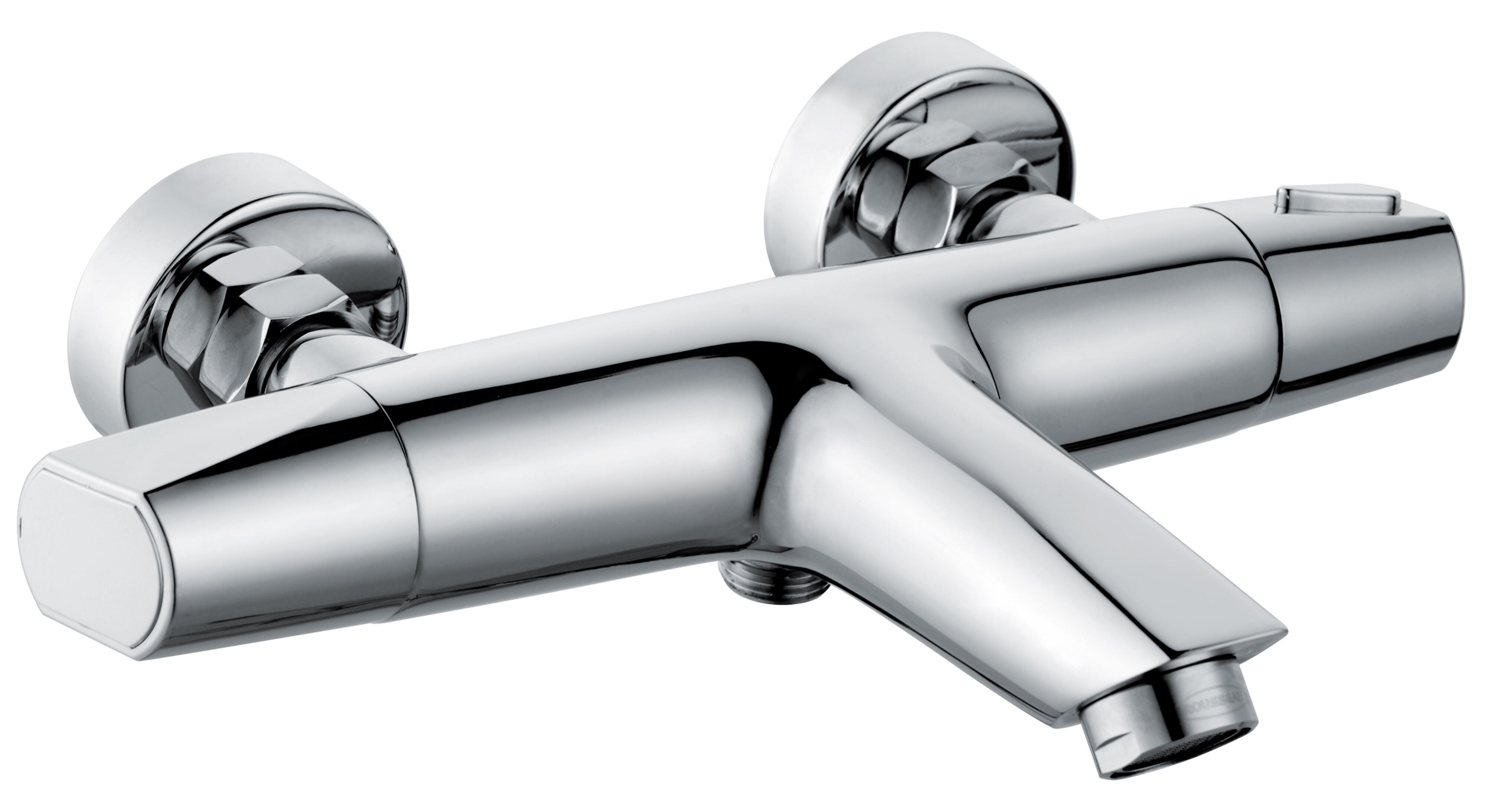 Grifo bañera termostático edouard rousseau loft cromado