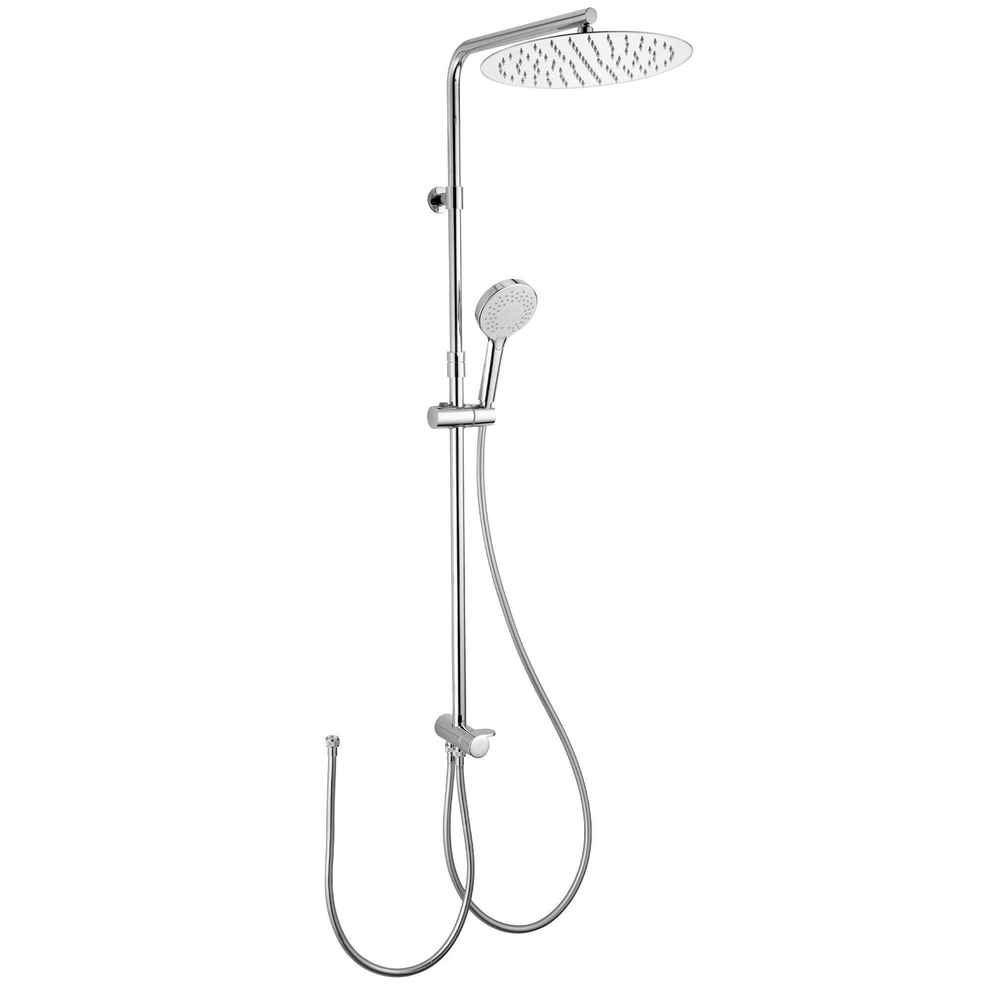 Columna de ducha sin grifo sensea icone gris cromado