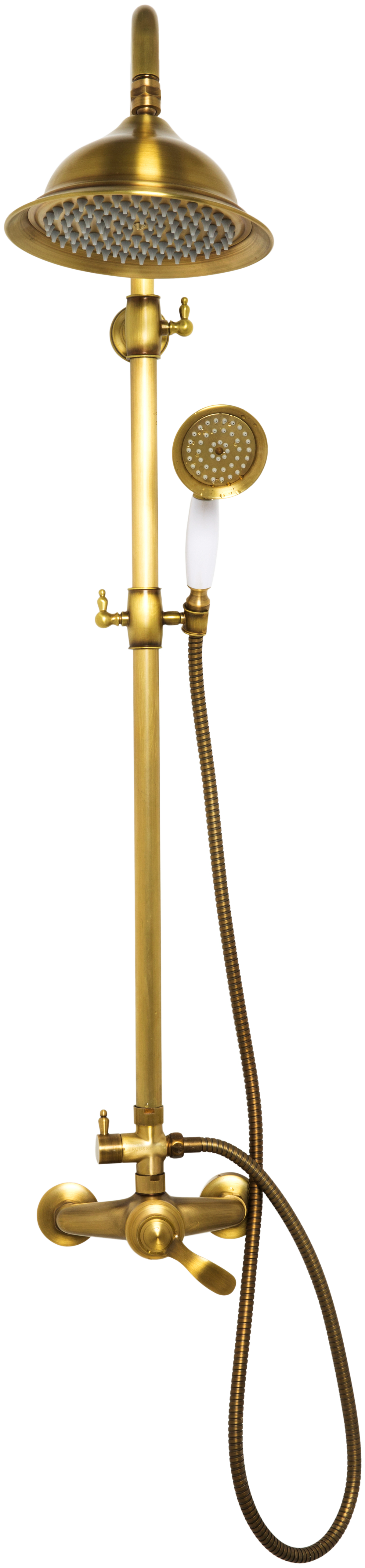 Columna de ducha monomando EDOUARD ROUSSEAU Byron amarillo/dorado - 16