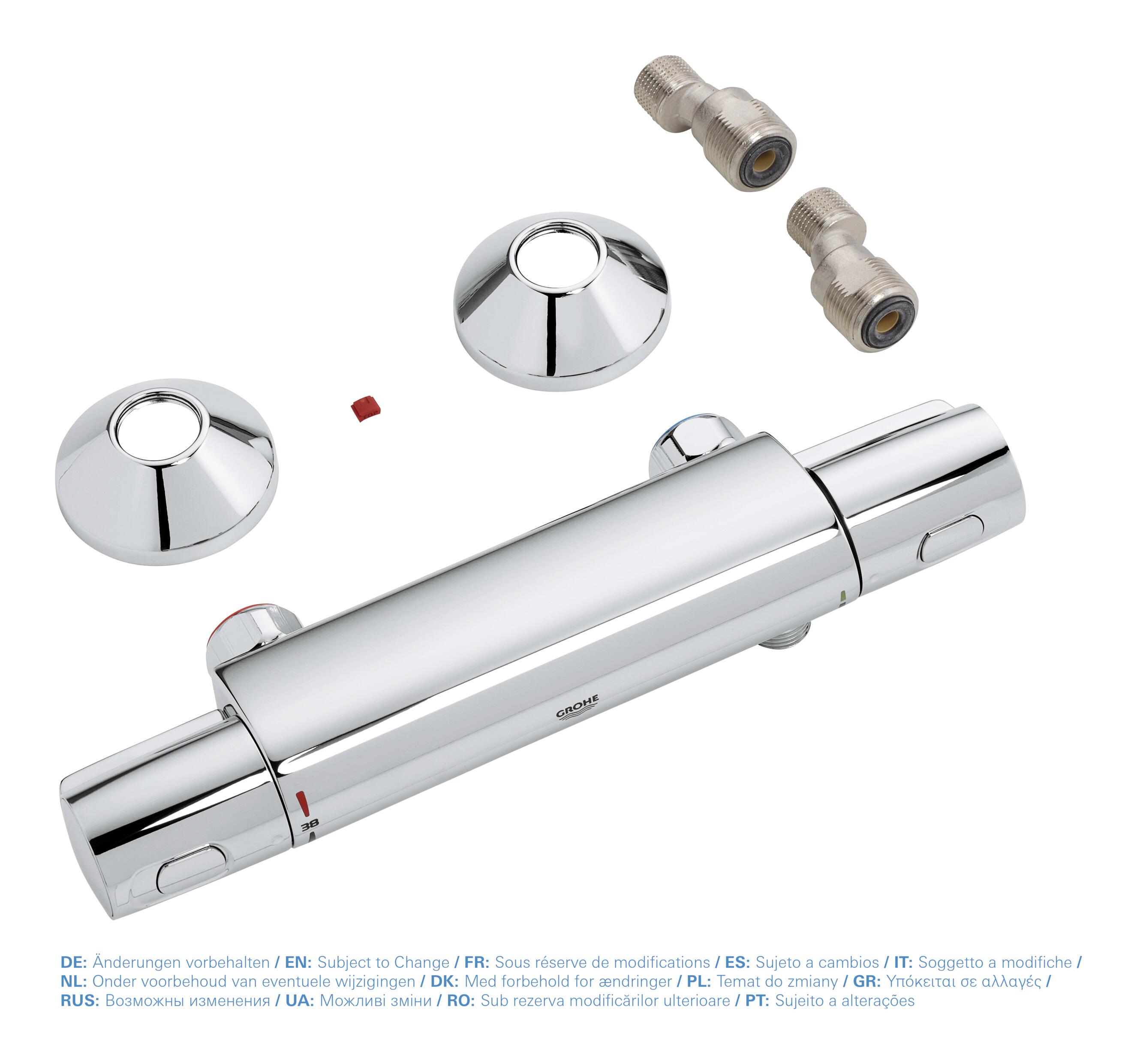 Grifo de ducha termostático empotrable GROHE Trend Cool Touch cromo brillo Latón - 5