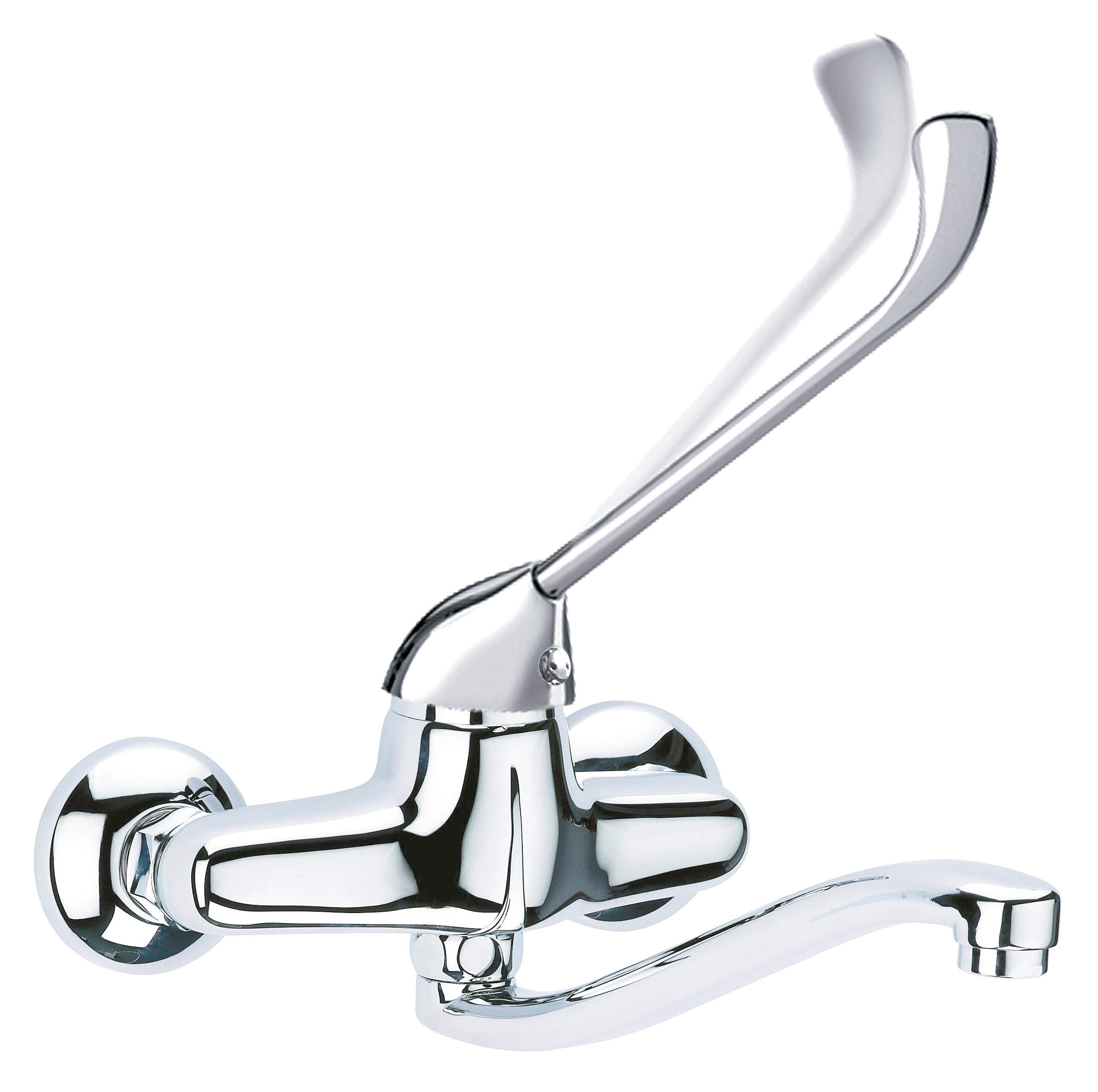 Grifo de cocina monomando clever gerontológico panamá acero brillo